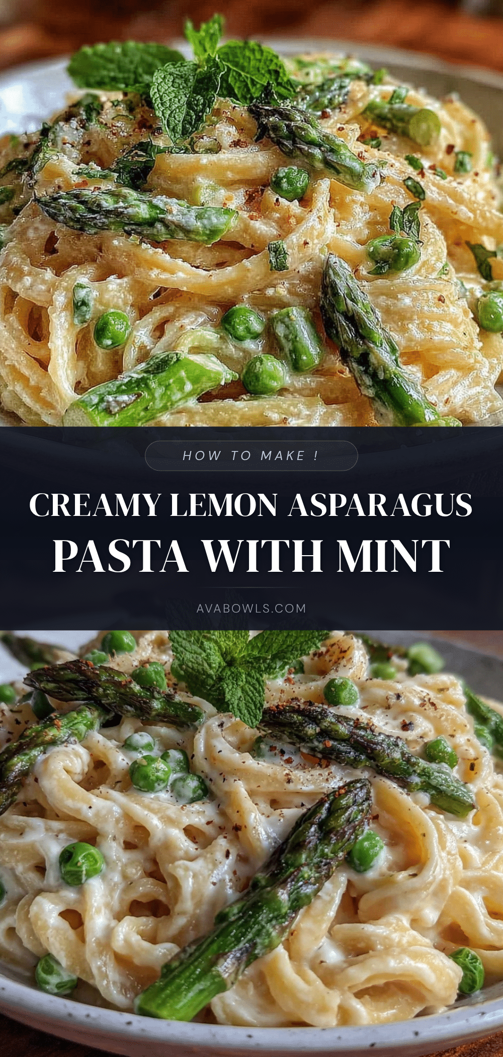 creamy lemon asparagus pasta recipe
