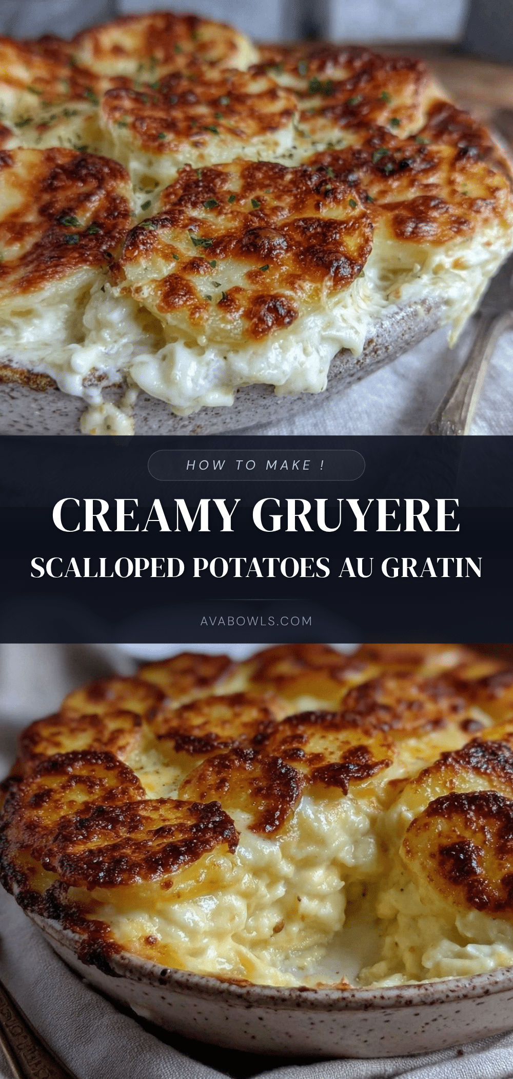 creamy scalloped potatoes au gratin recipe