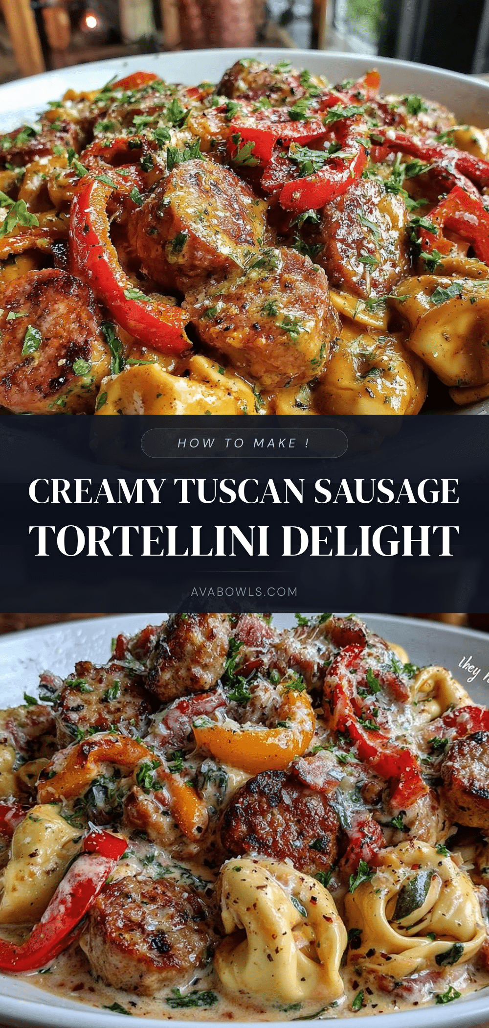 creamy tuscan tortellini recipe