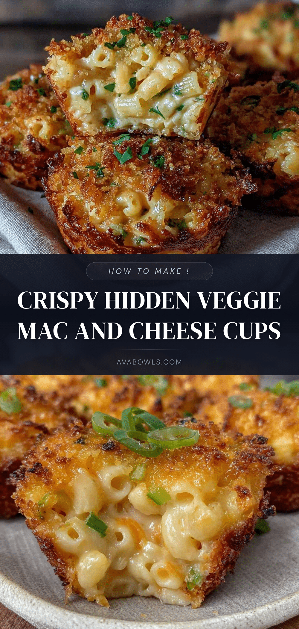 crispy hidden veggie mac and cheese cups recipe