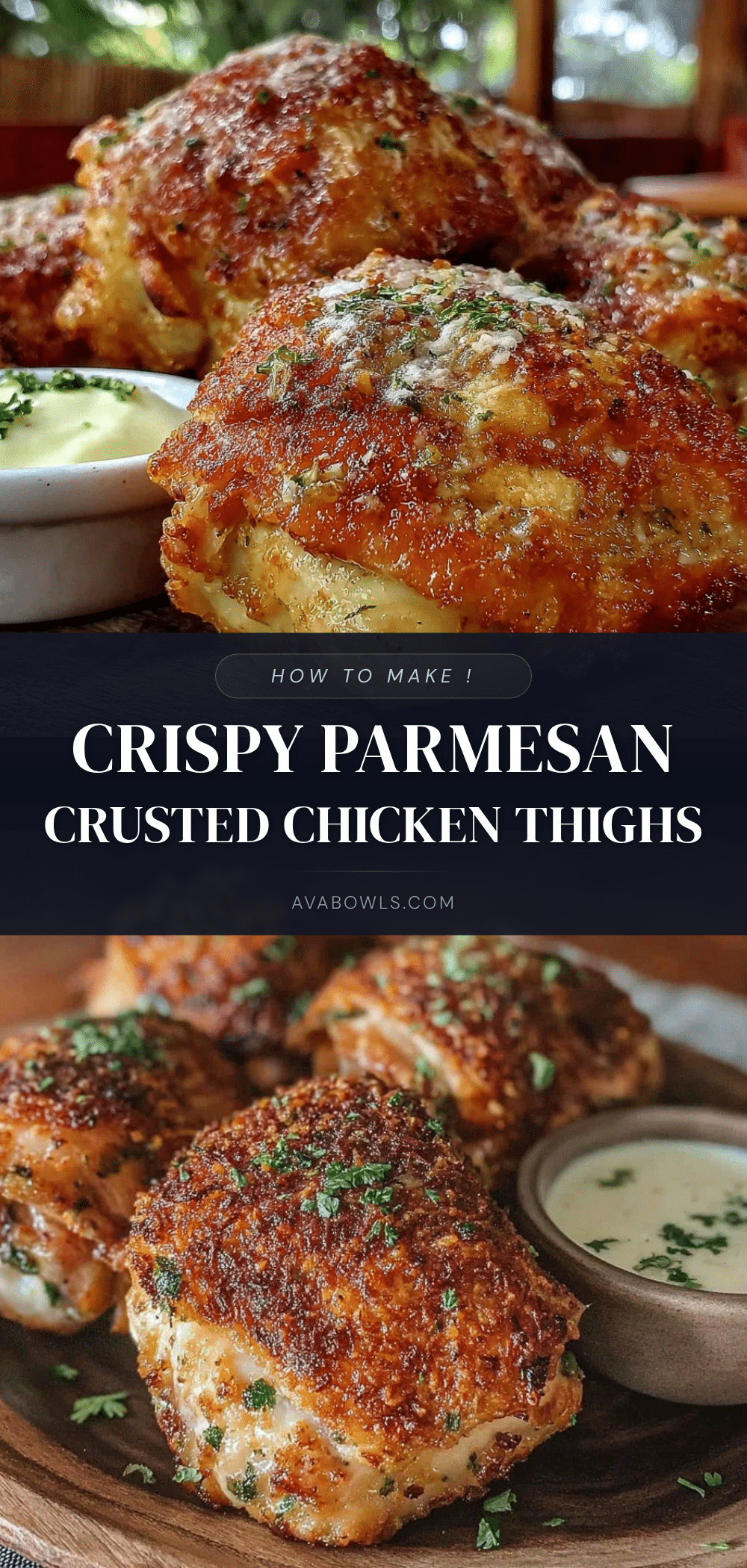 crispy parmesan crusted chicken thighs recipe