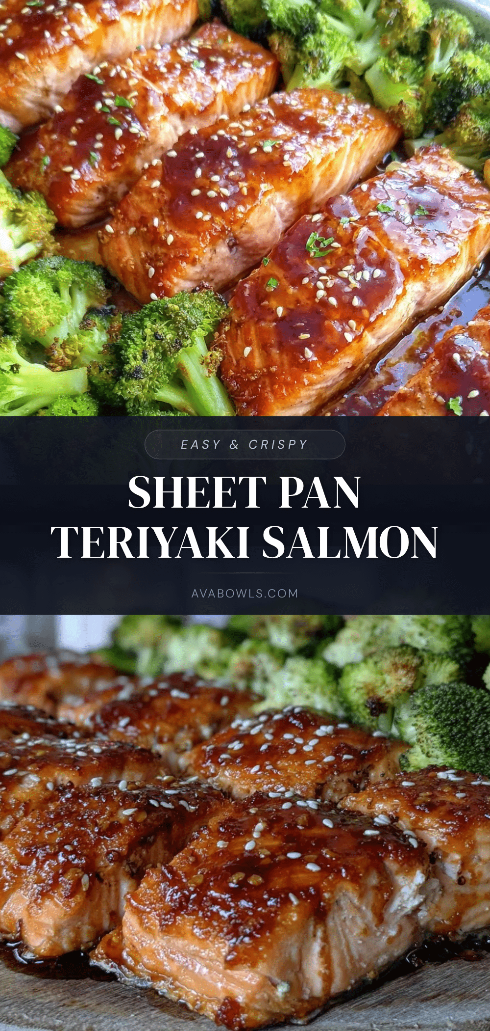 crispy sheet pan teriyaki salmon recipe
