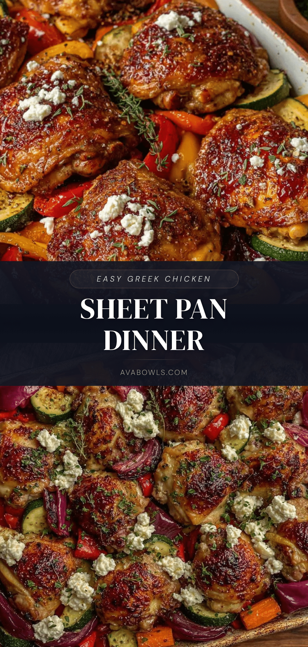 easy greek chicken sheet pan dinner recipe