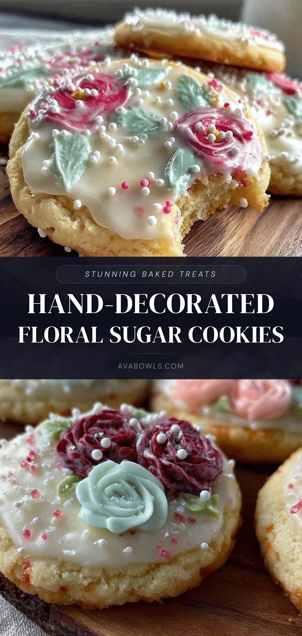floral sugar cookies recipe