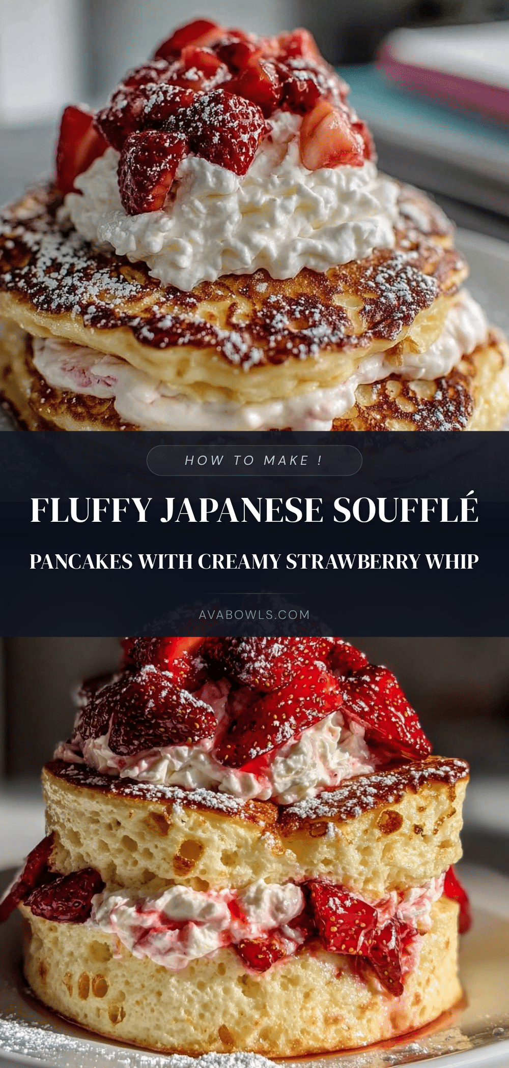 fluffy Japanese soufflé pancakes recipe