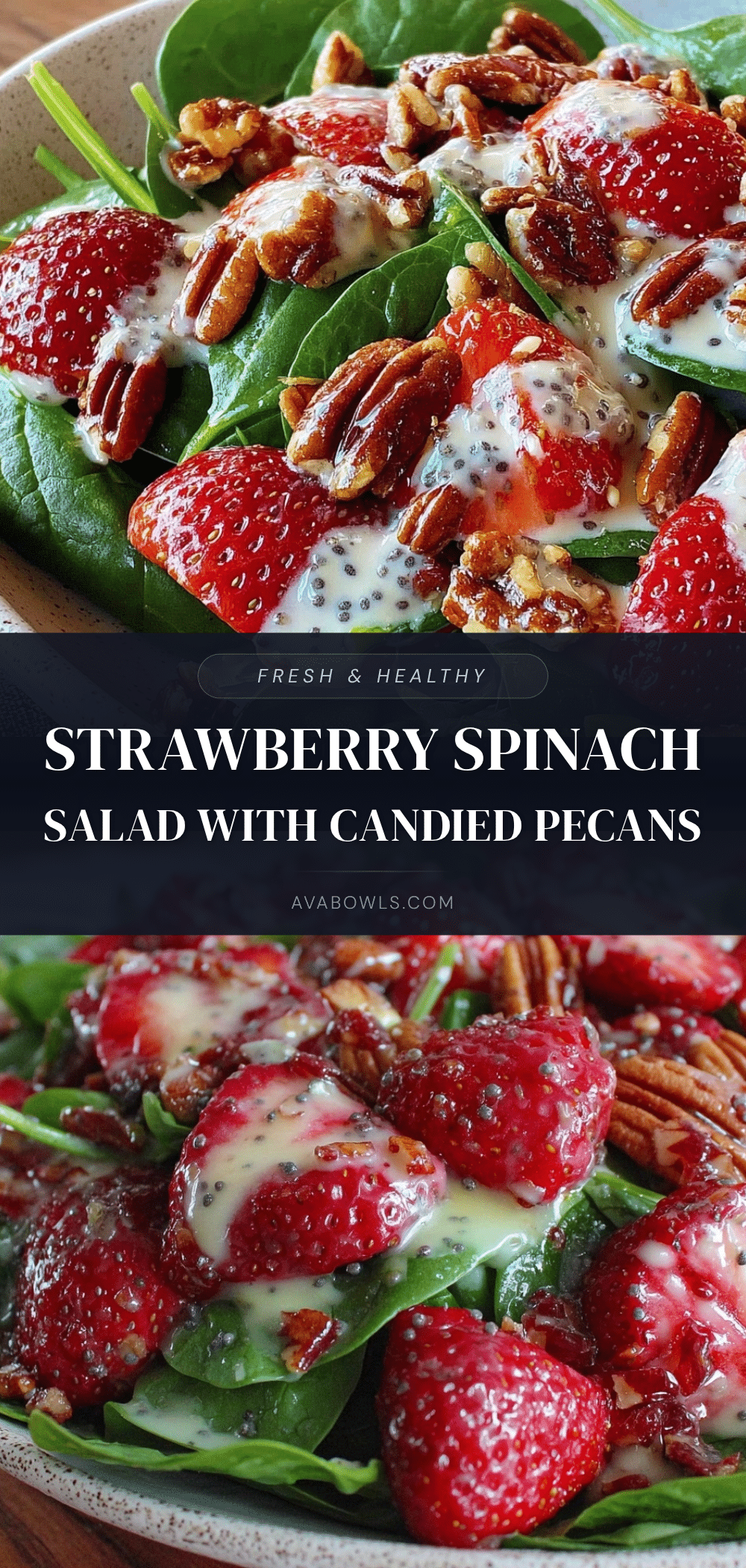 fresh strawberry spinach salad recipe