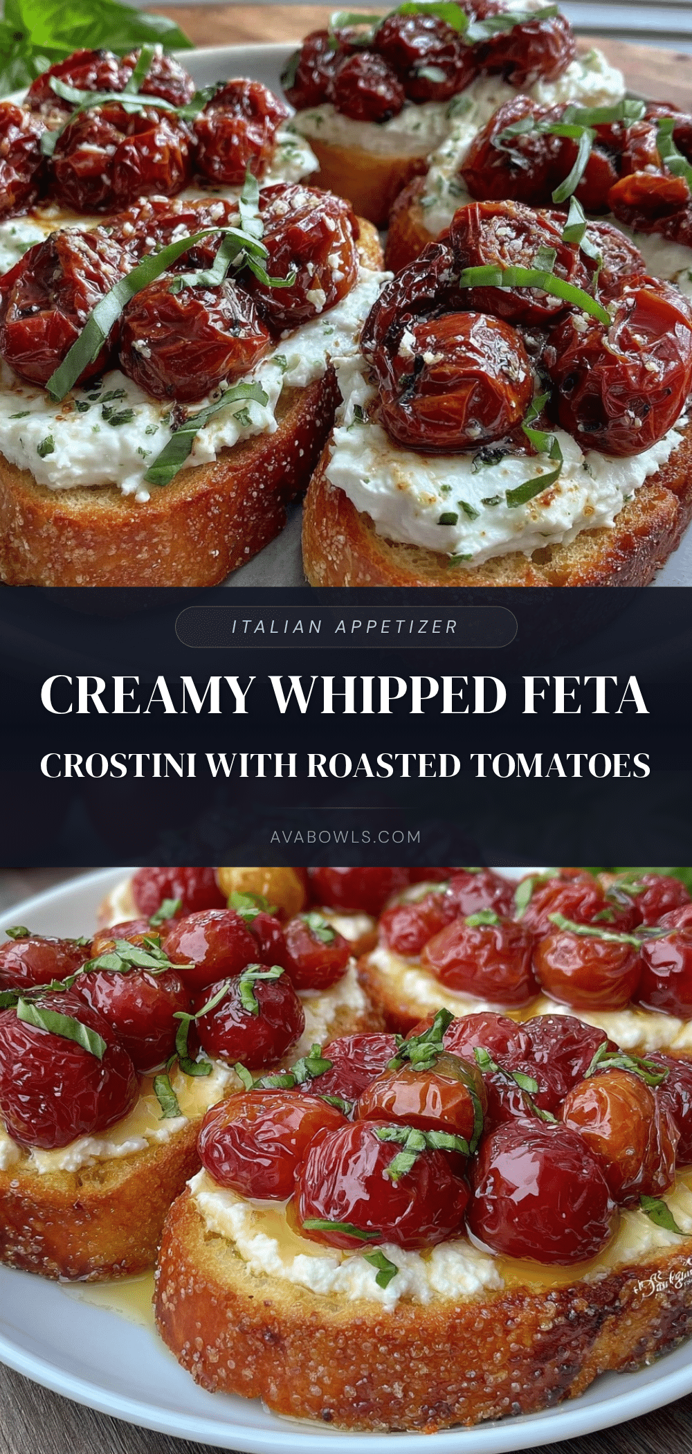 fresh whipped feta crostini recipe