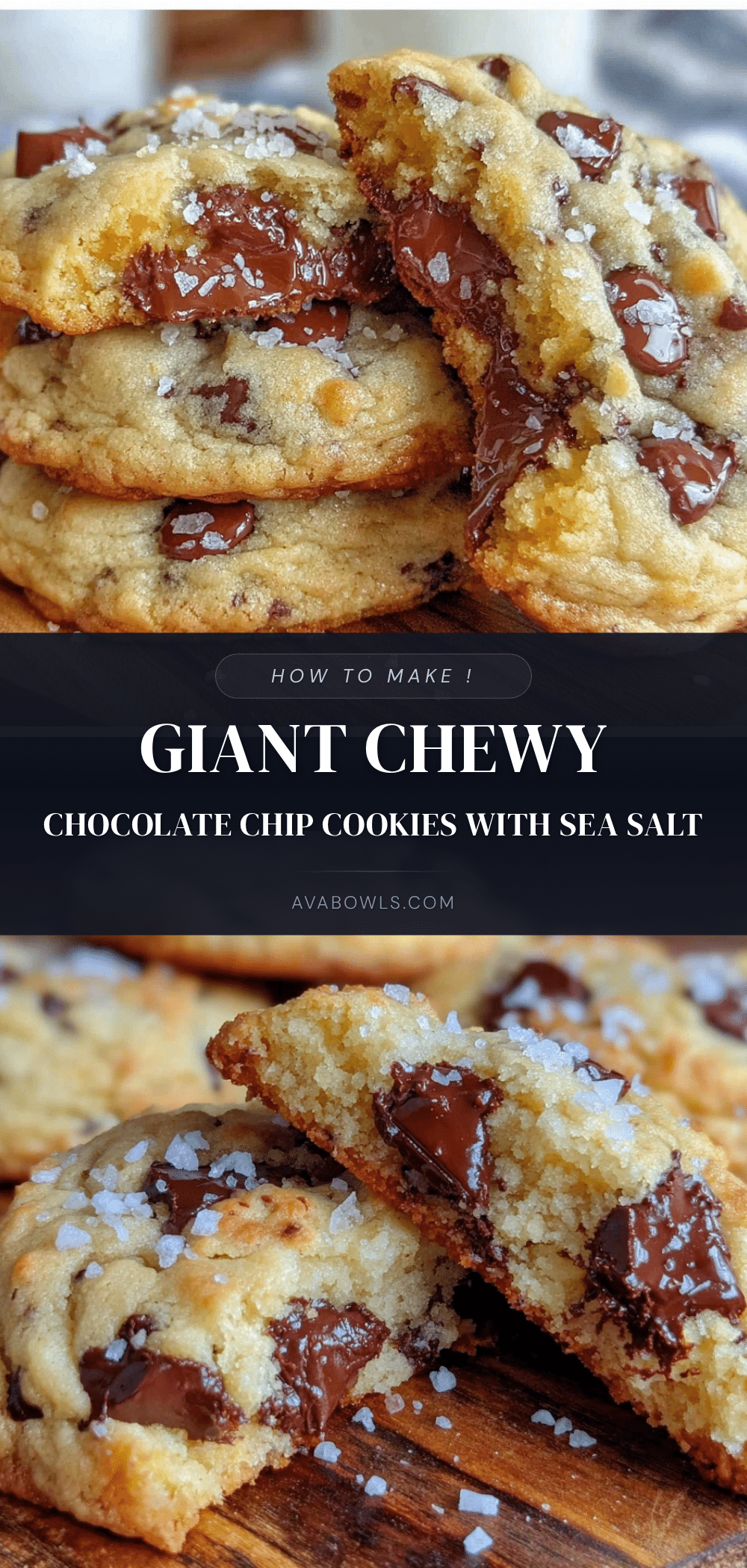 giant bakery-style chocolate chip cookies recipe