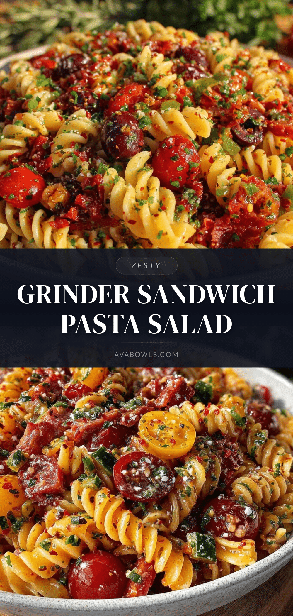 grinder sandwich pasta salad recipe