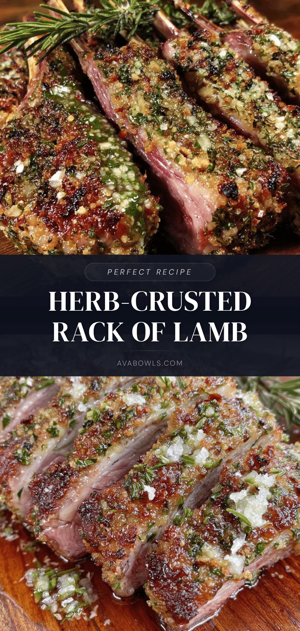 herb-crusted rack of lamb recipe