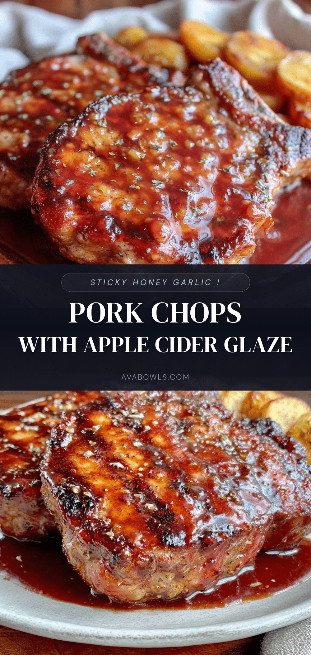 honey garlic glazed pork chops recipe