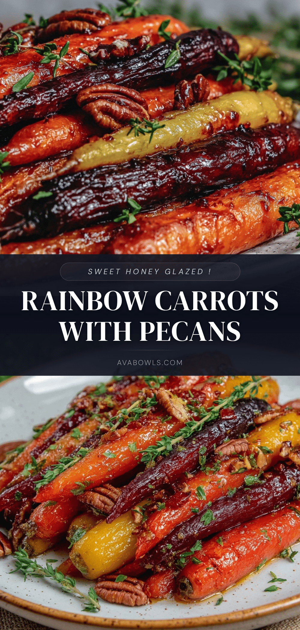 honey glazed rainbow carrots recipe