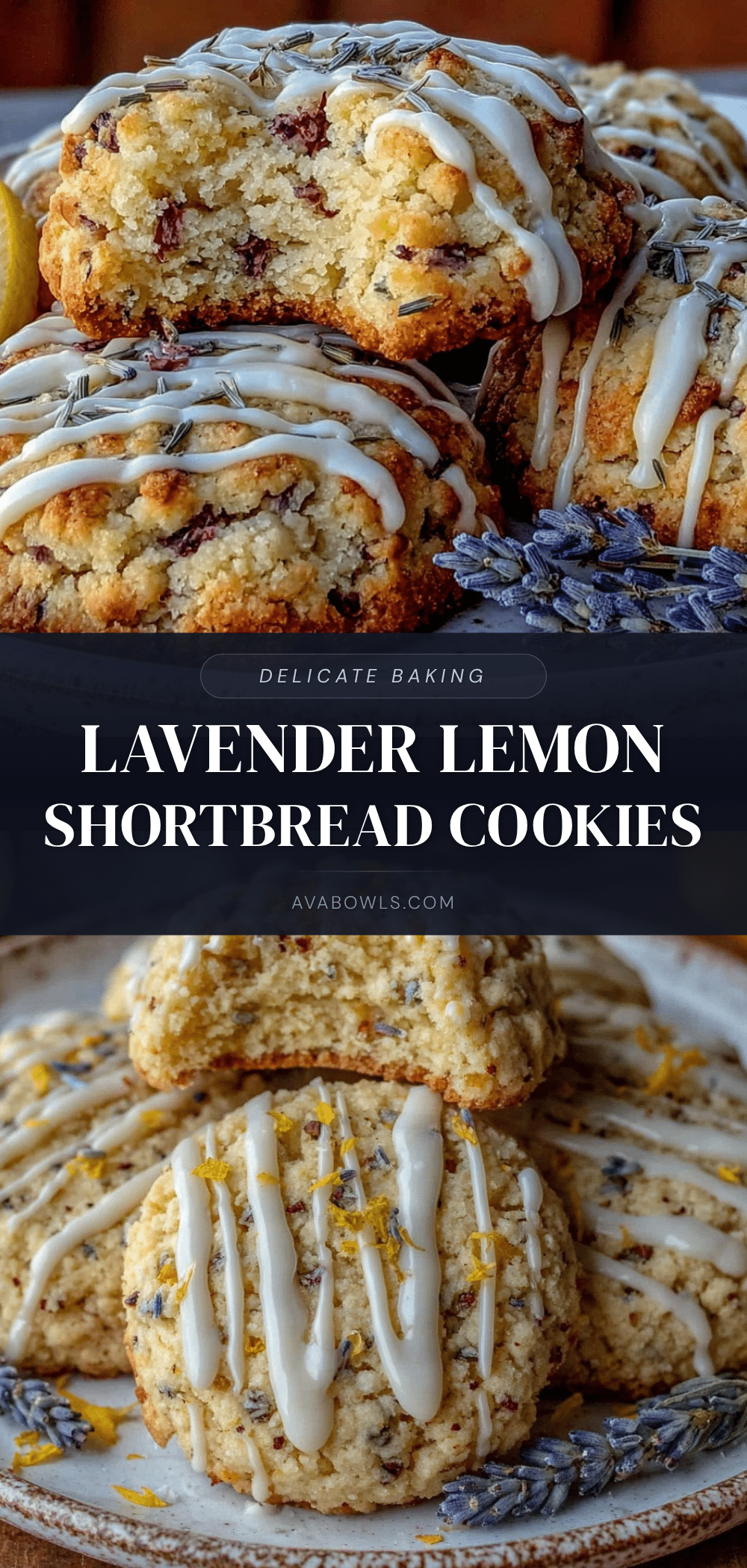 lavender lemon shortbread cookies recipe