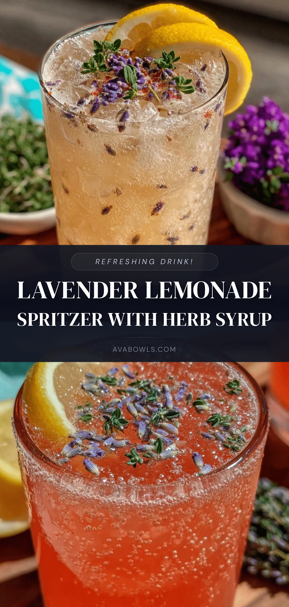lavender lemonade spritzer recipe
