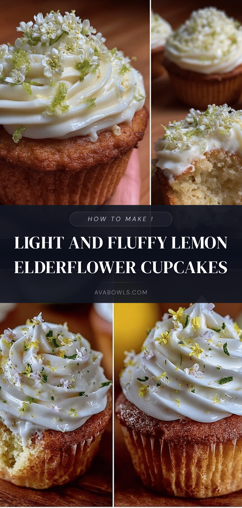 lemon elderflower cupcakes recipe