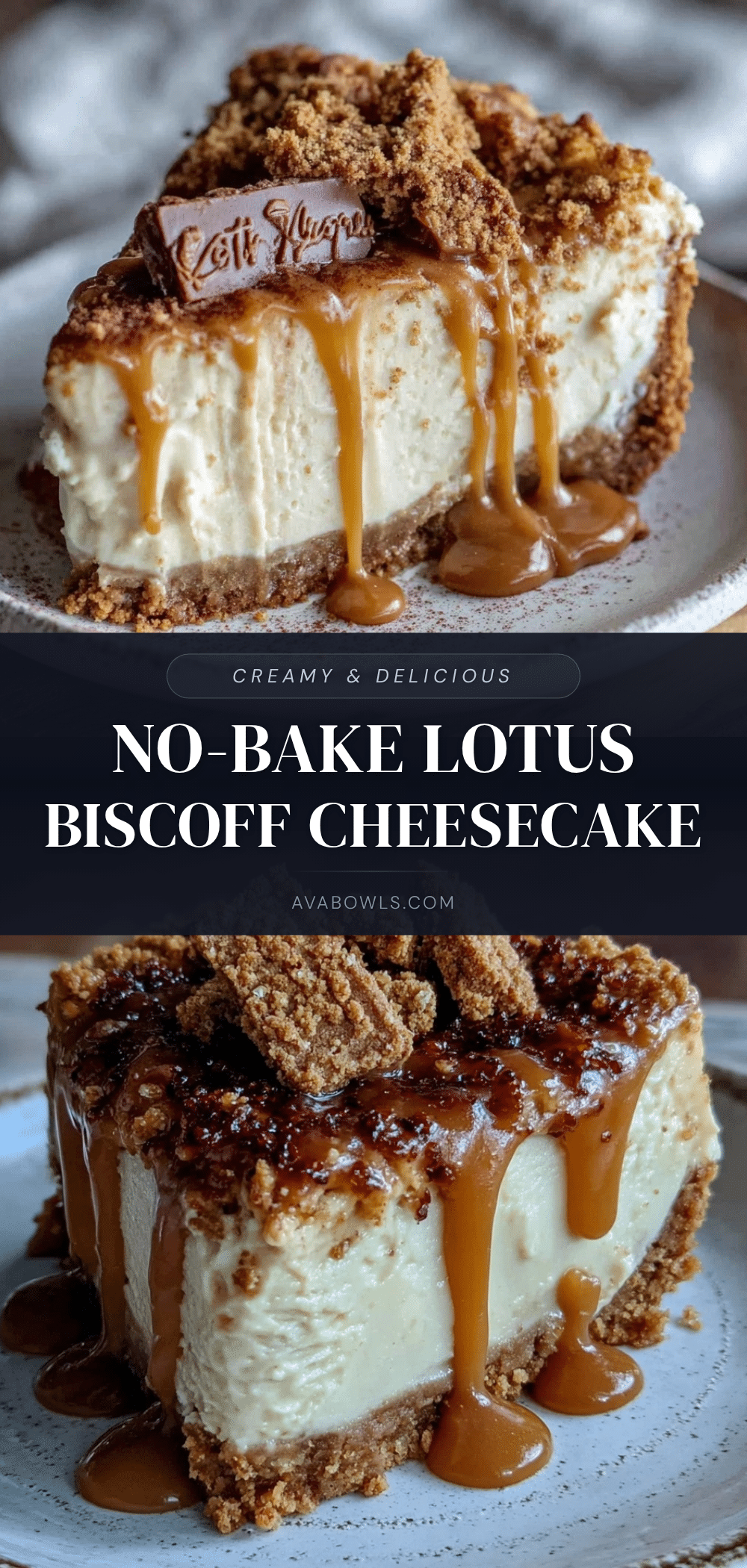 no-bake lotus biscoff cheesecake recipe