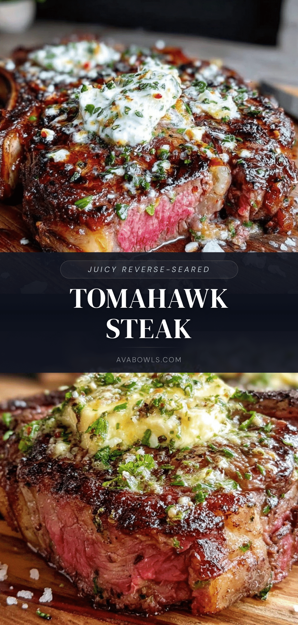 reverse-seared tomahawk steak recipe