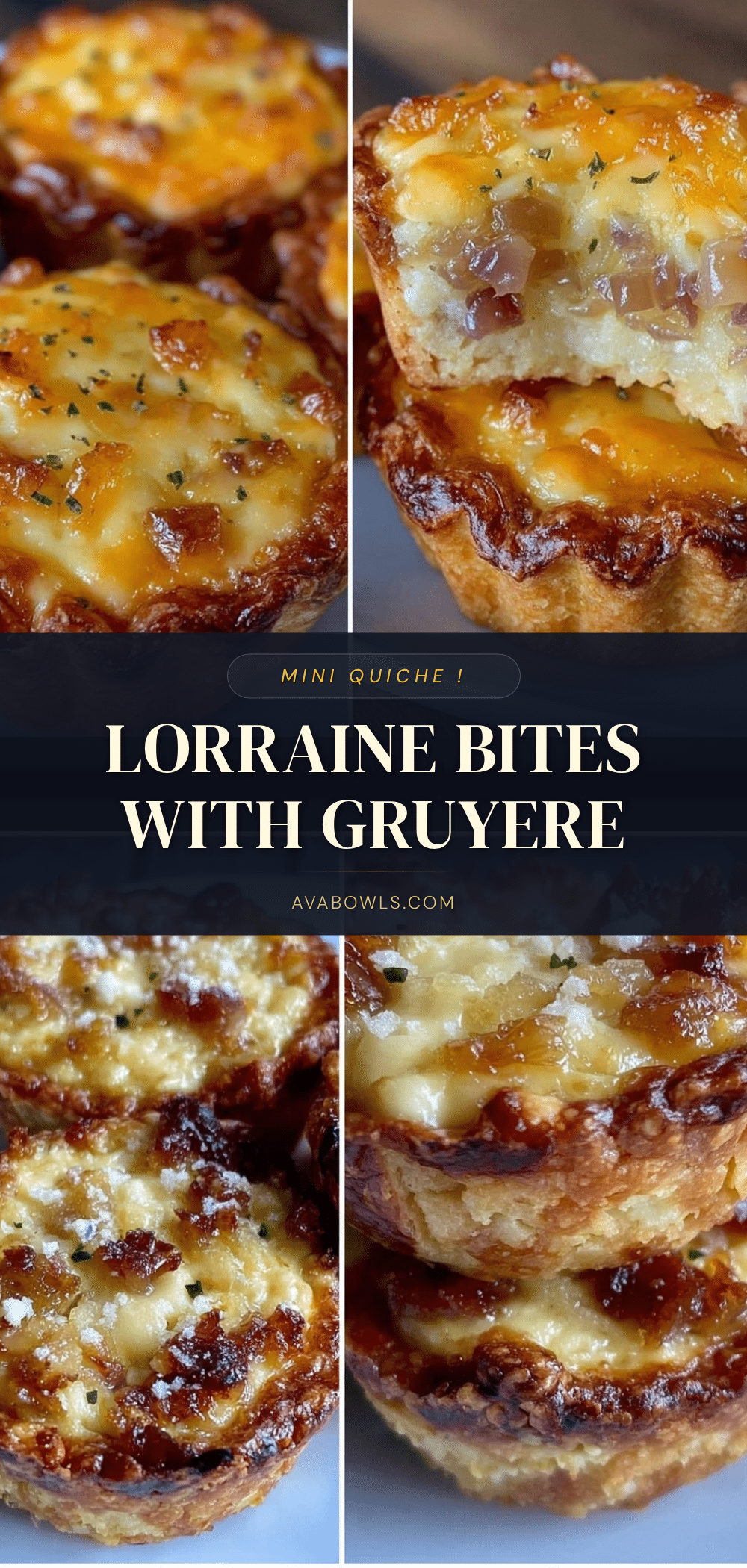 Savory Mini Quiche Lorraine Bites recipe
