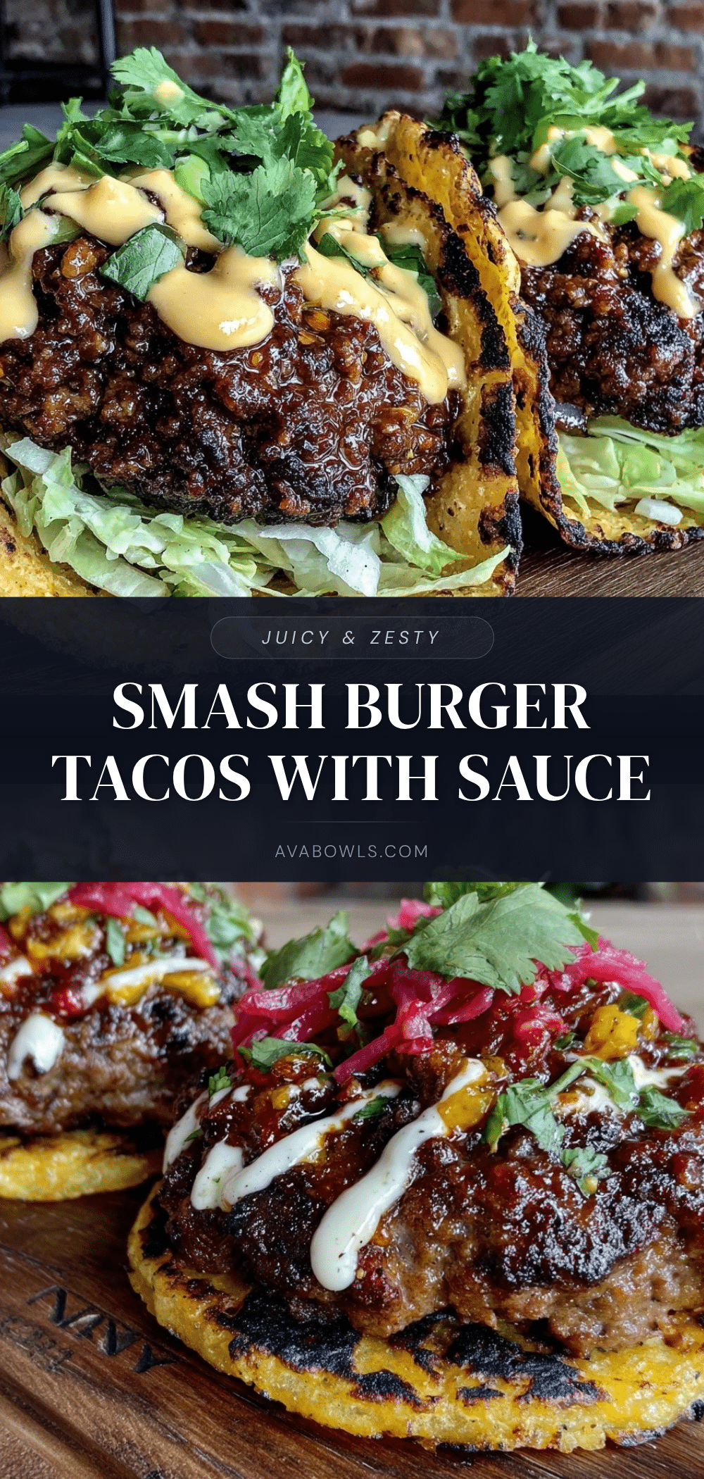 savory smash burger tacos recipe