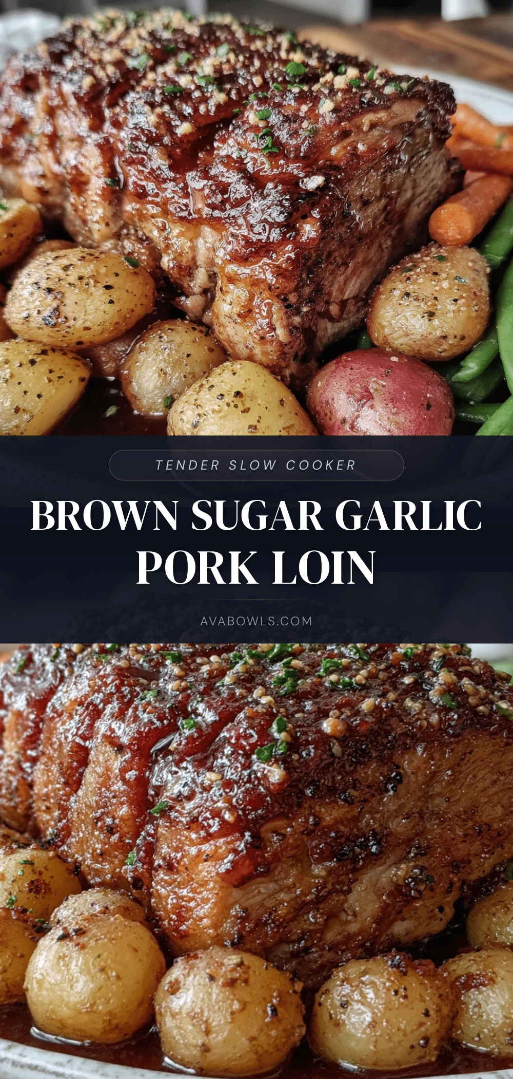 slow cooker brown sugar garlic pork loin recipe