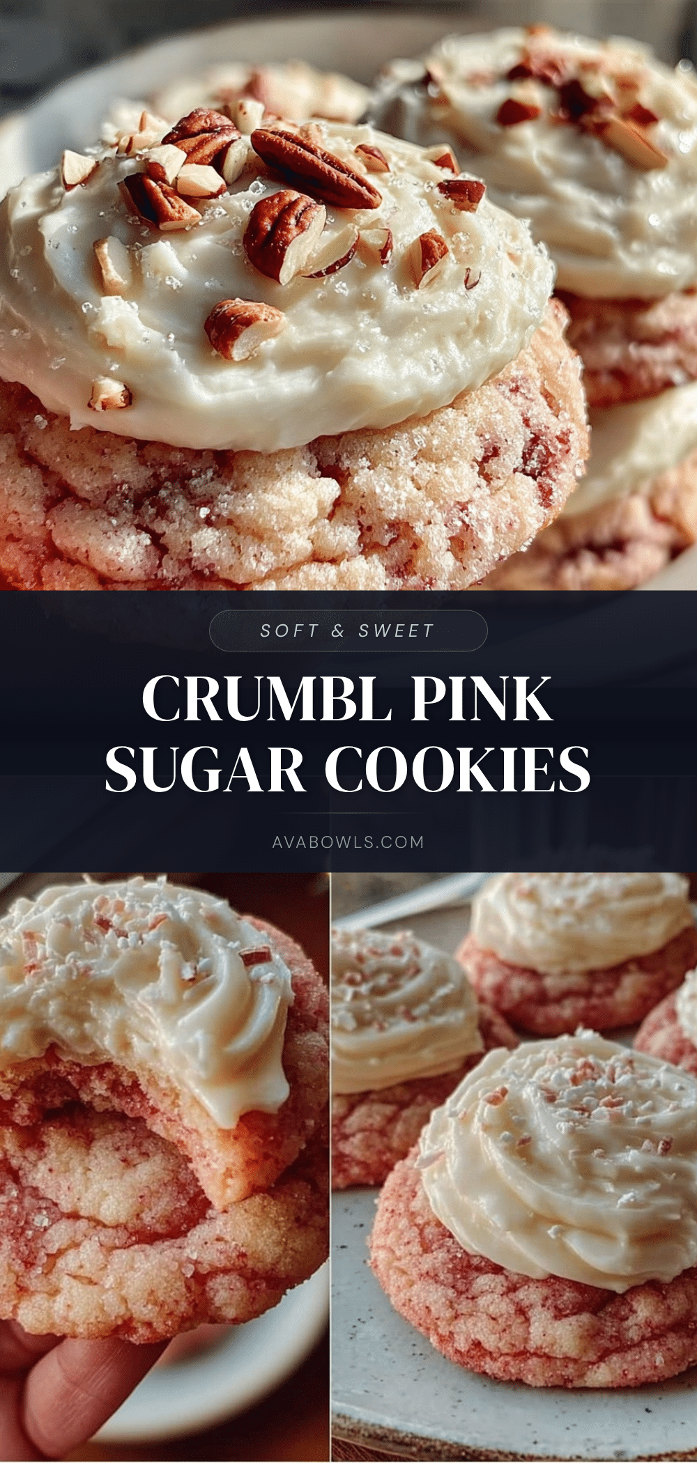 soft crumbl cookie copycat pink sugar cookies recipe