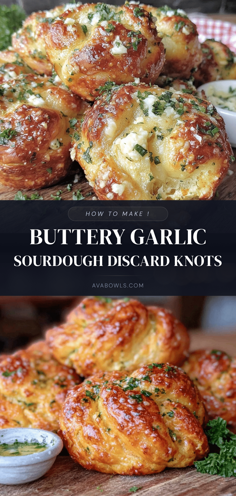 sourdough discard garlic knots recipe