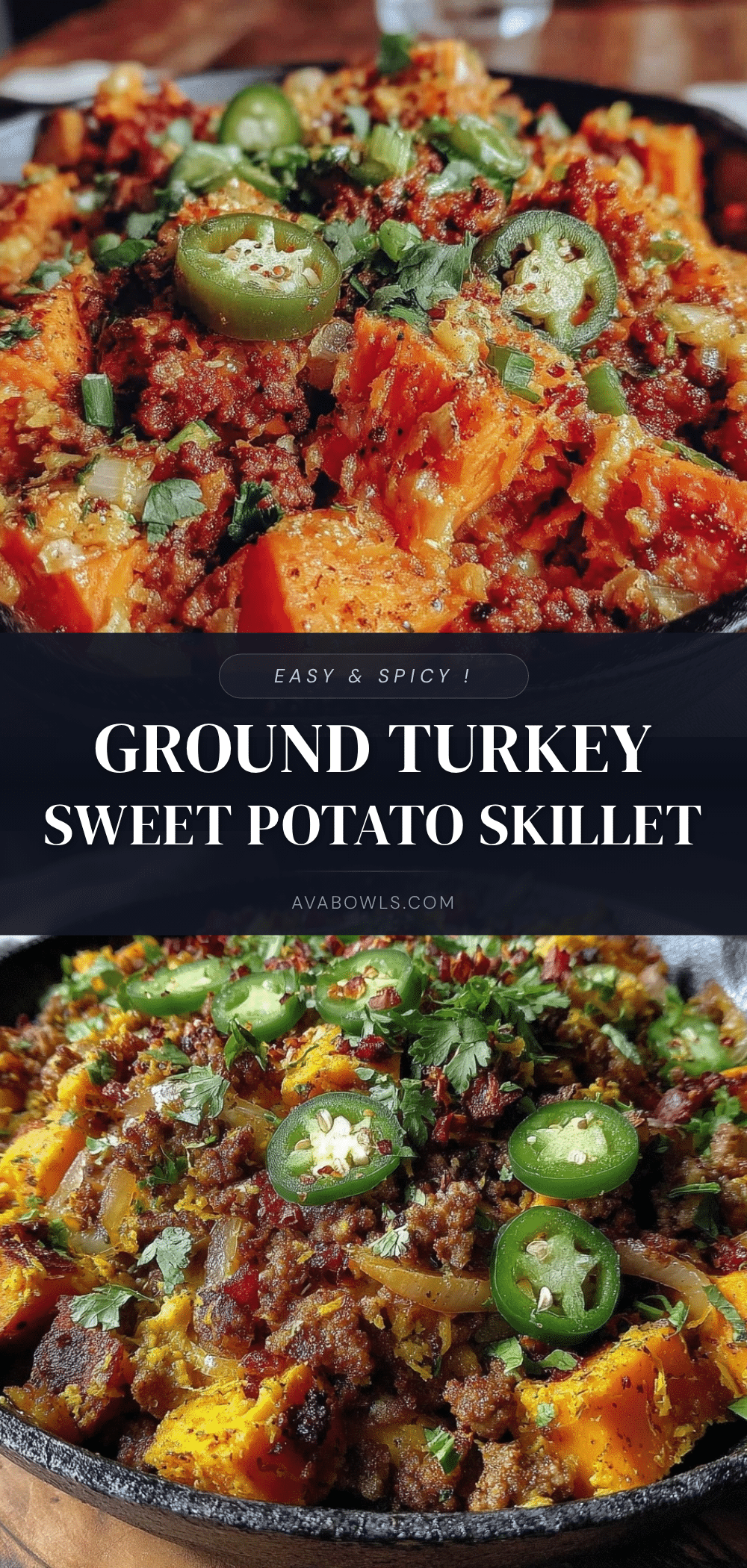 spicy ground turkey sweet potato skillet recipe