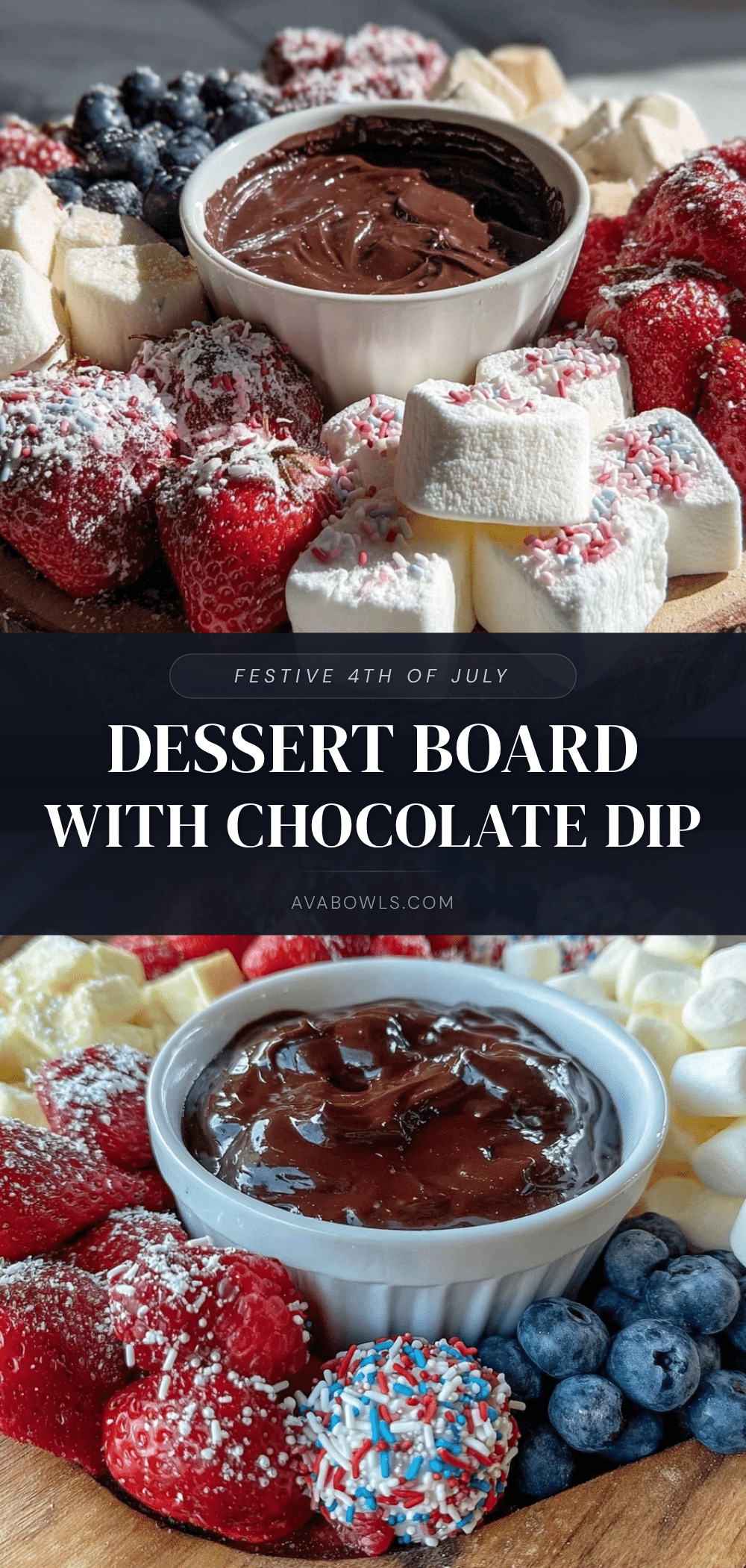 4th of July charcuterie dessert board recipe