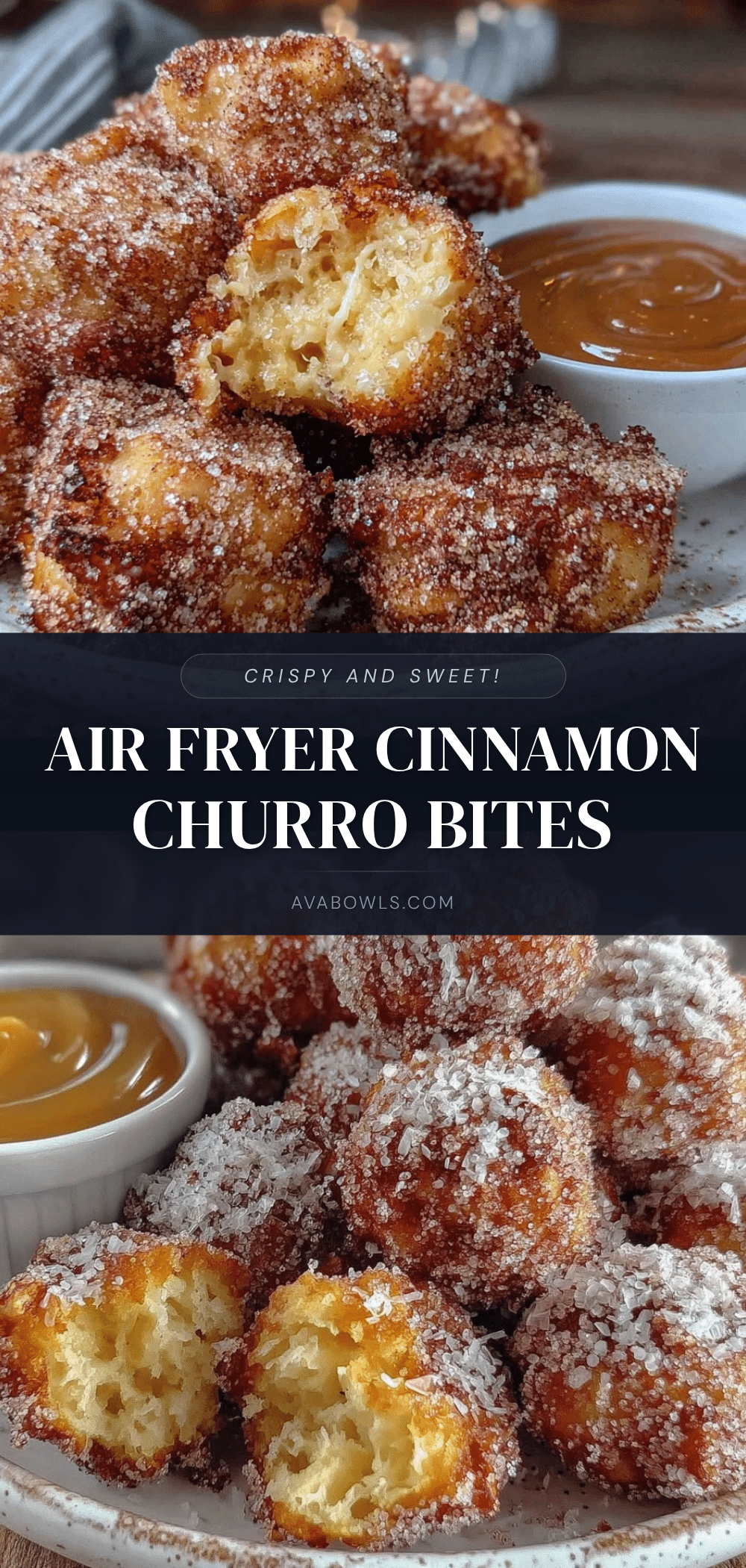 air fryer cinnamon churro bites recipe