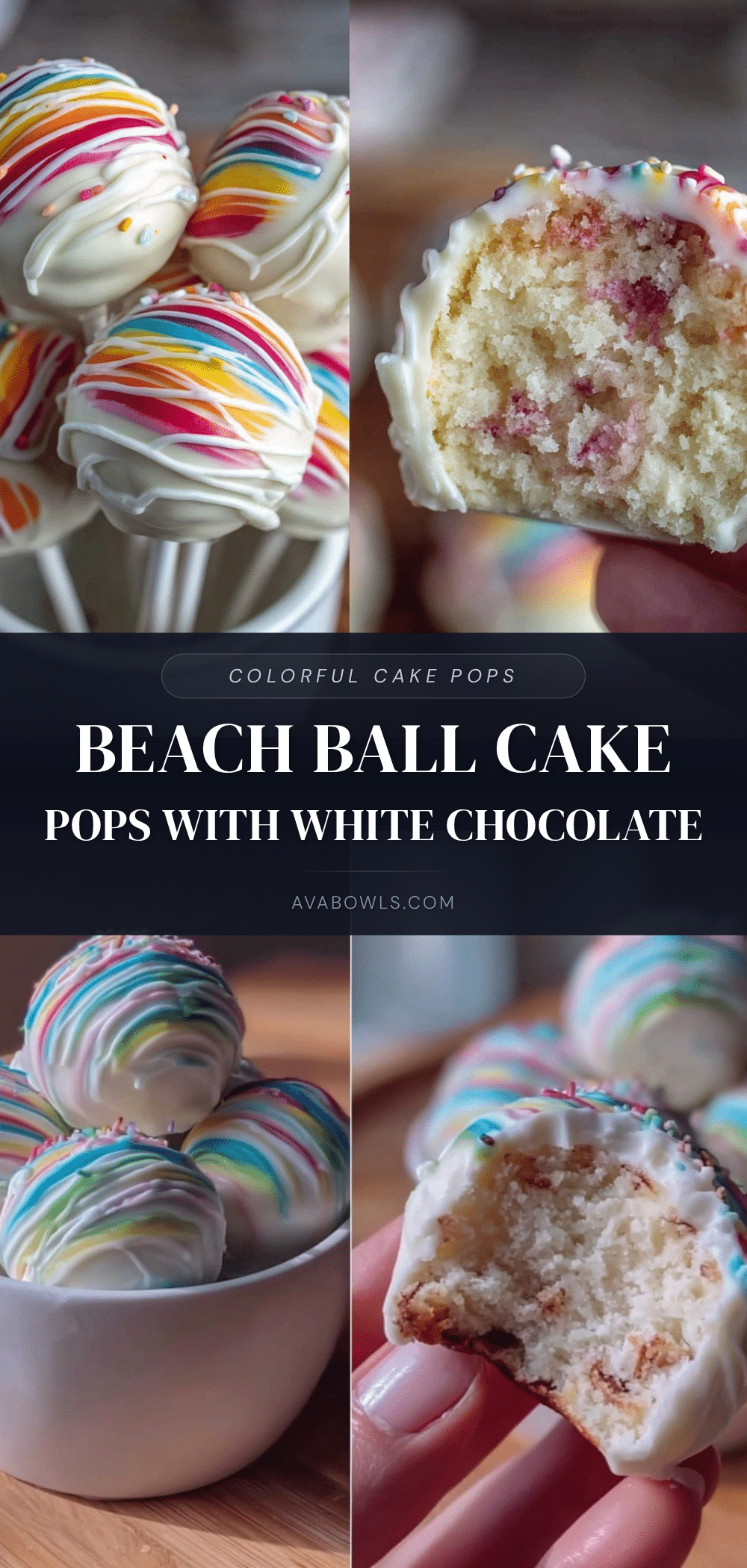 beach ball cake pops recipe