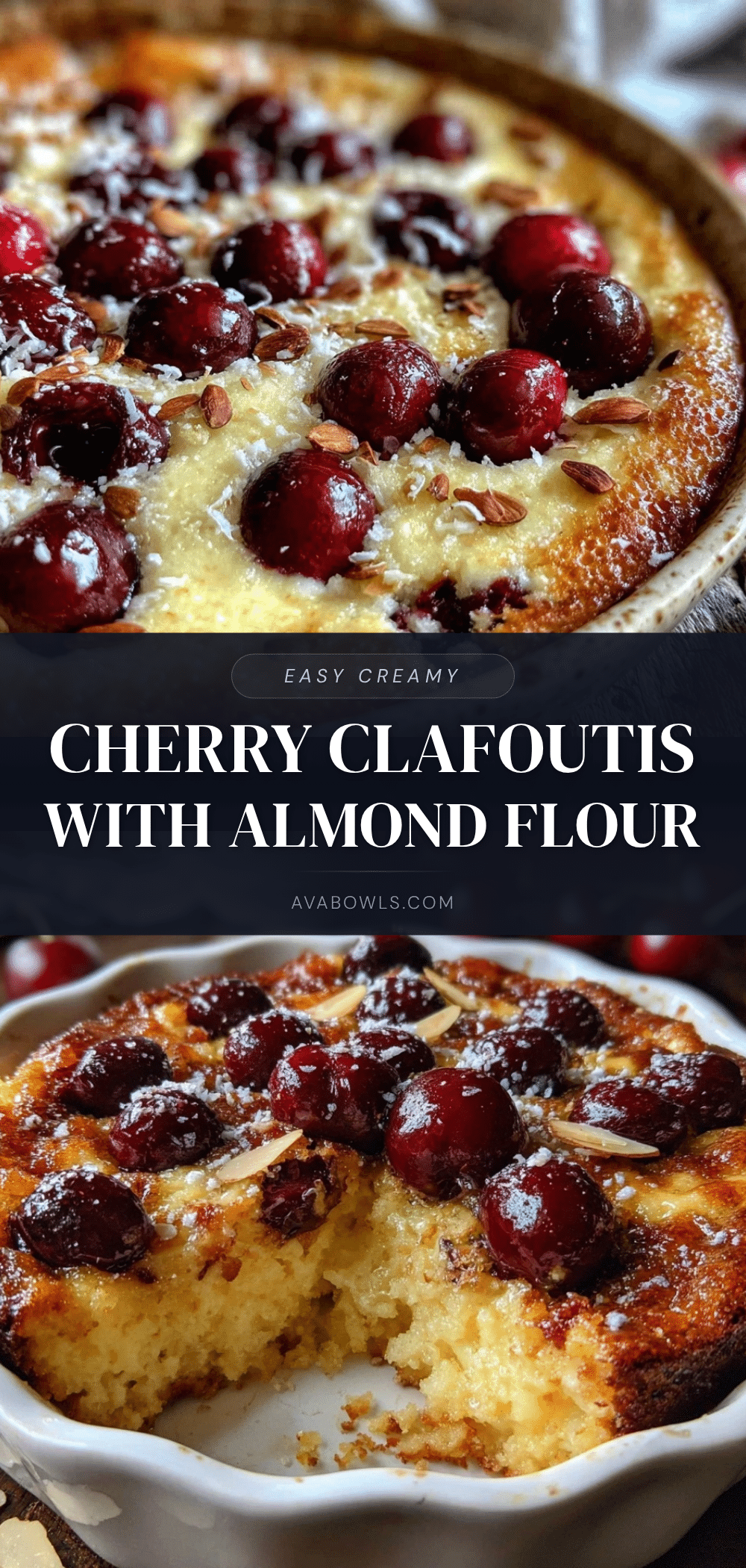 cherry clafoutis with almond flour recipe