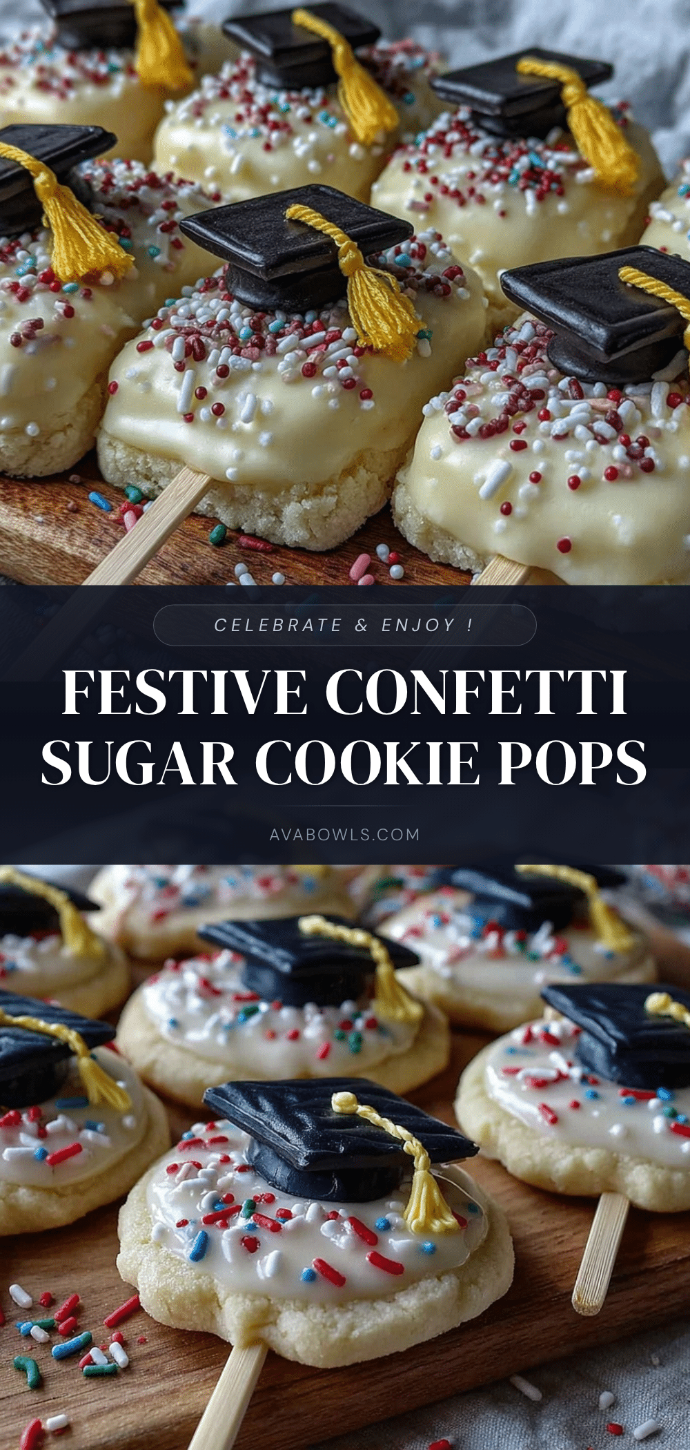 confetti sugar cookie pops recipe