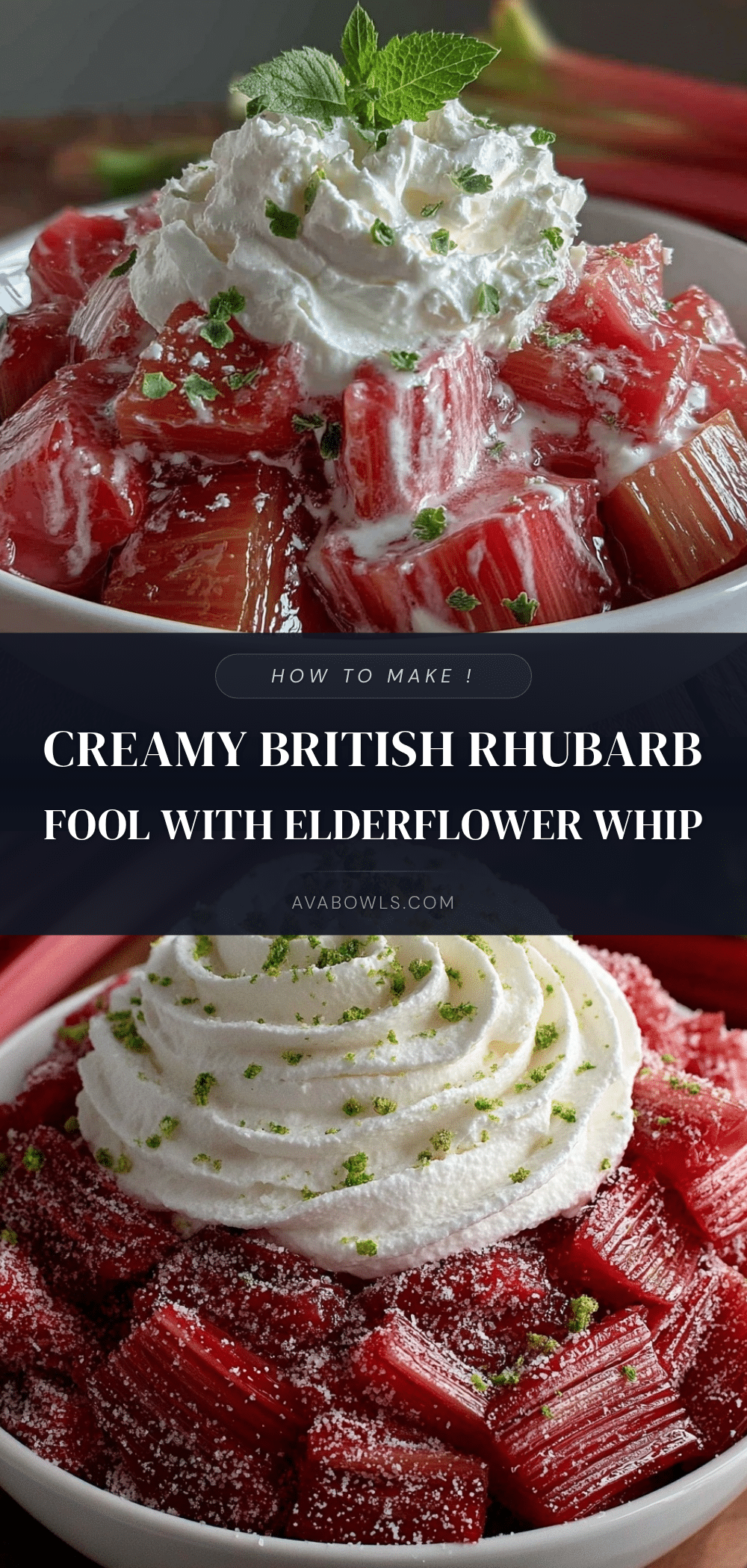 creamy british rhubarb fool recipe