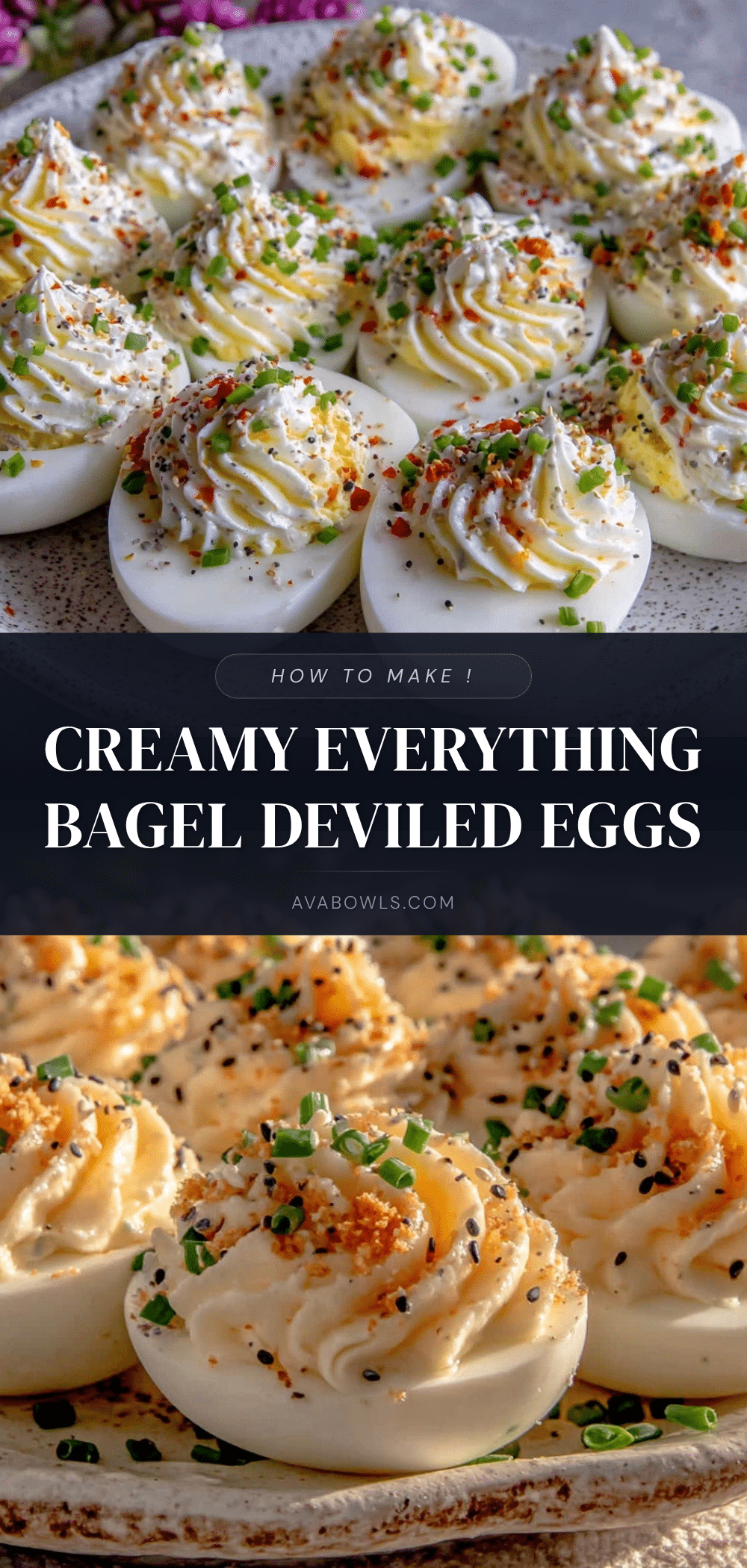 creamy everything bagel deviled eggs recipe