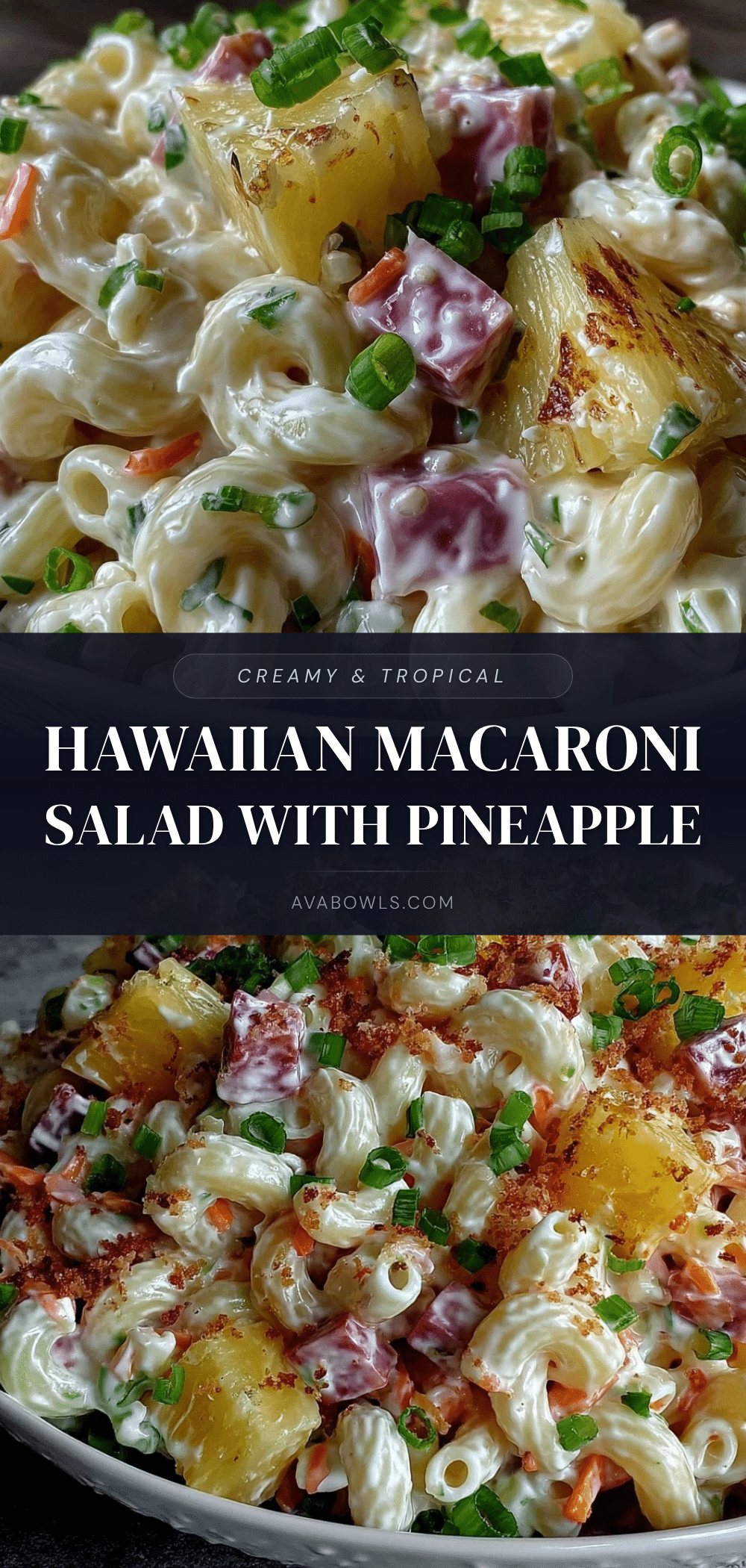creamy hawaiian macaroni salad recipe