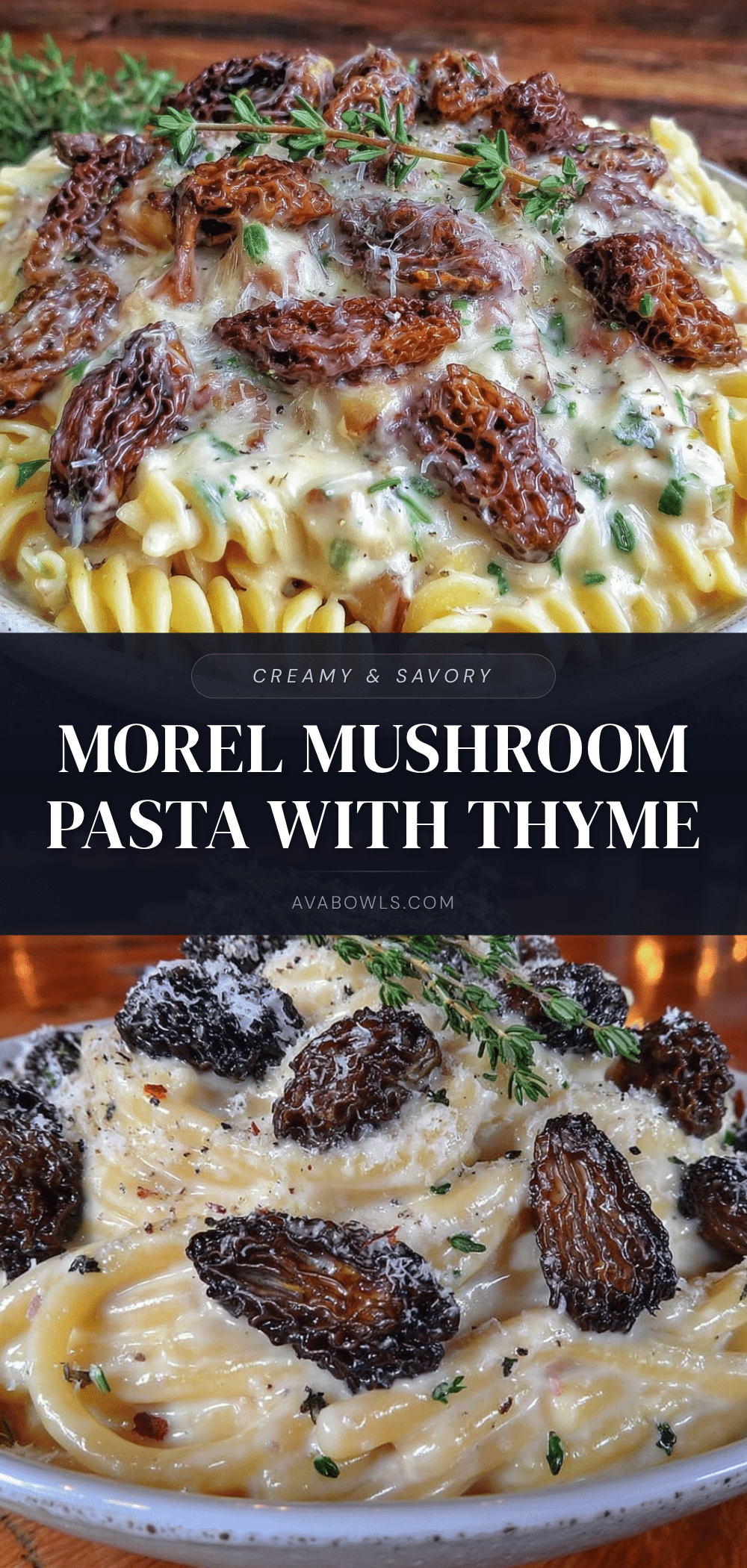 creamy morel mushroom pasta recipe