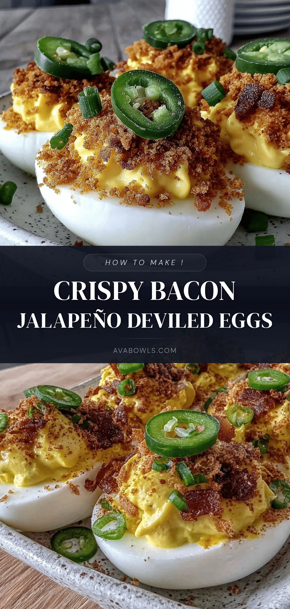 crispy bacon jalapeño deviled eggs recipe