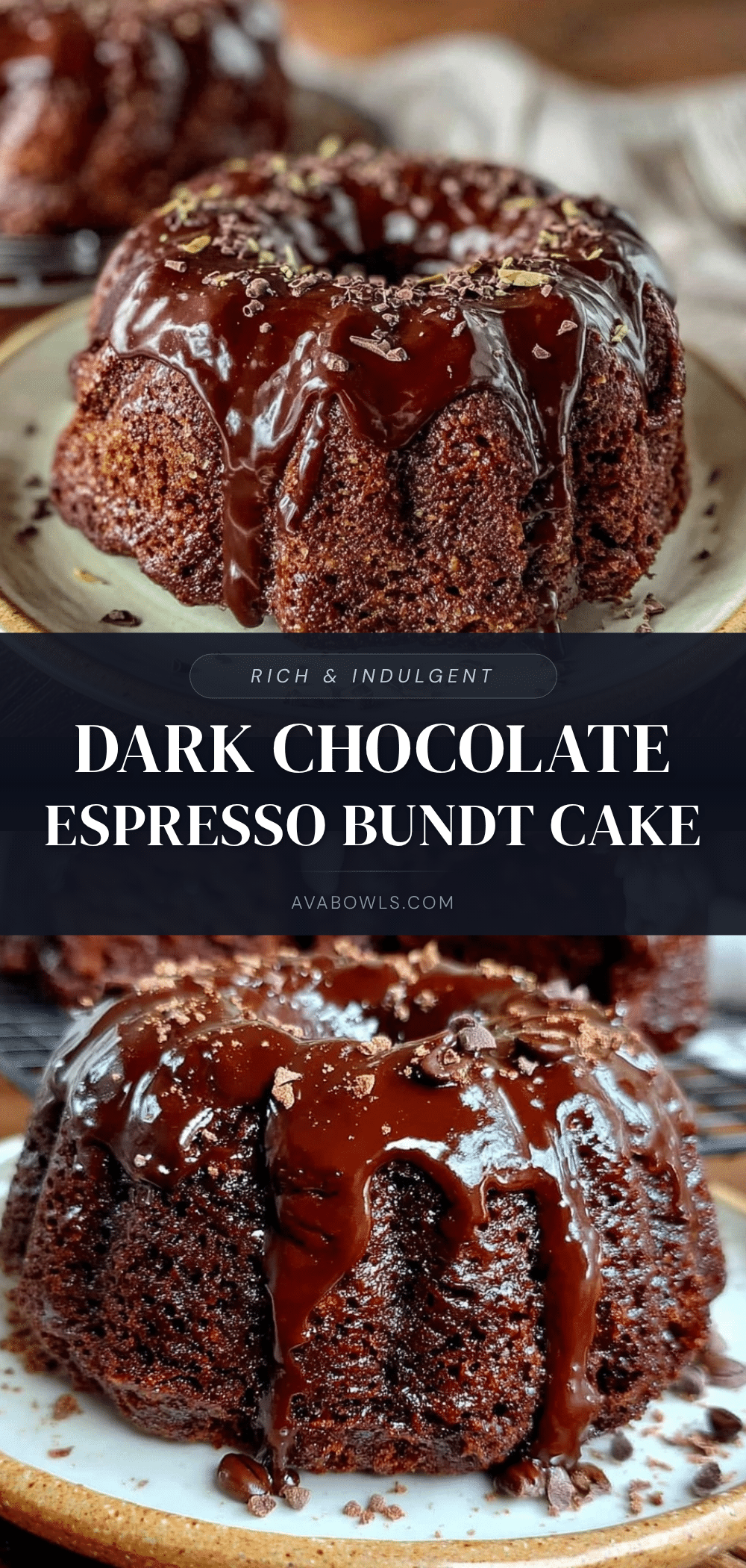 dark chocolate espresso bundt cake recipe