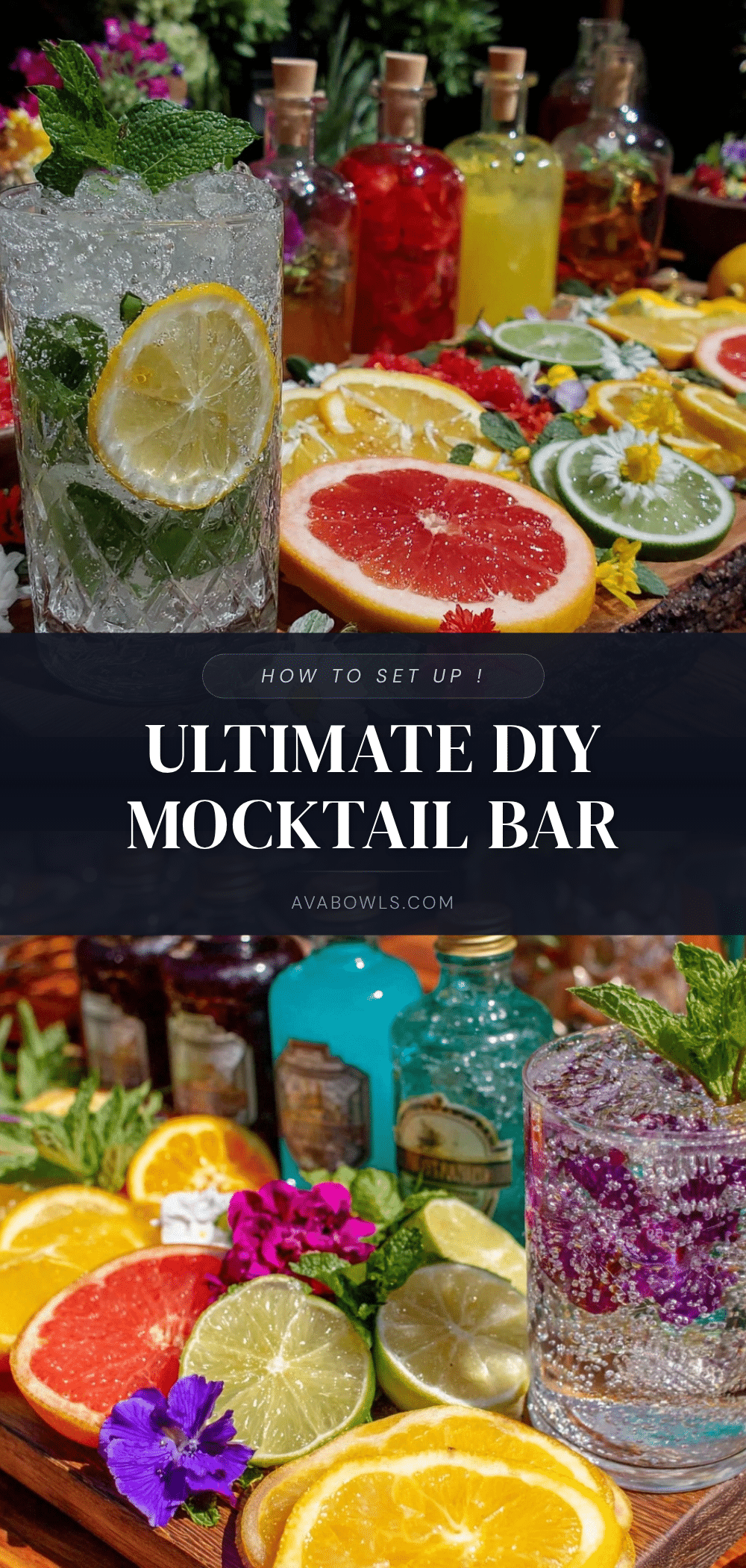 DIY mocktail bar station recipe