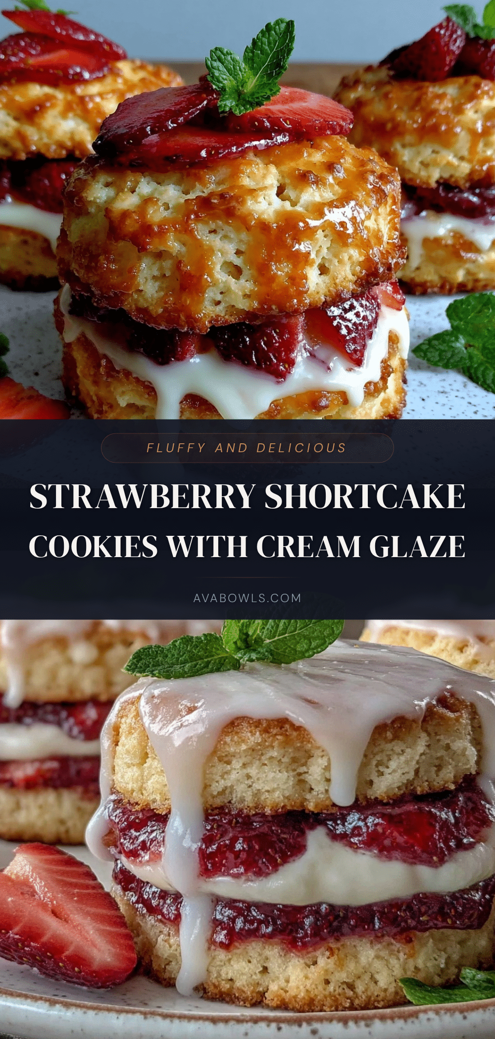 fluffy strawberry shortcake cookies recipe