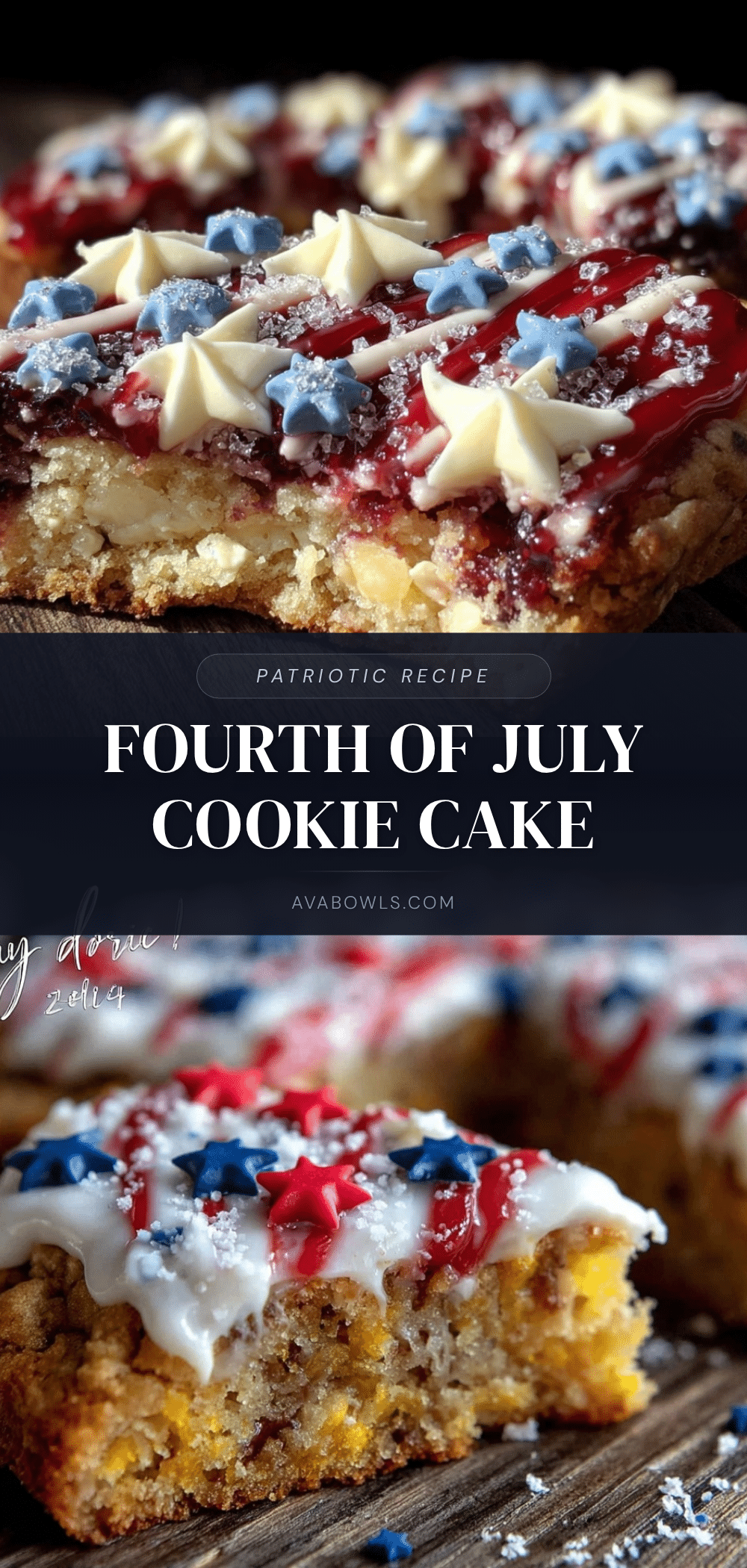 Fourth of July cookie cake recipe