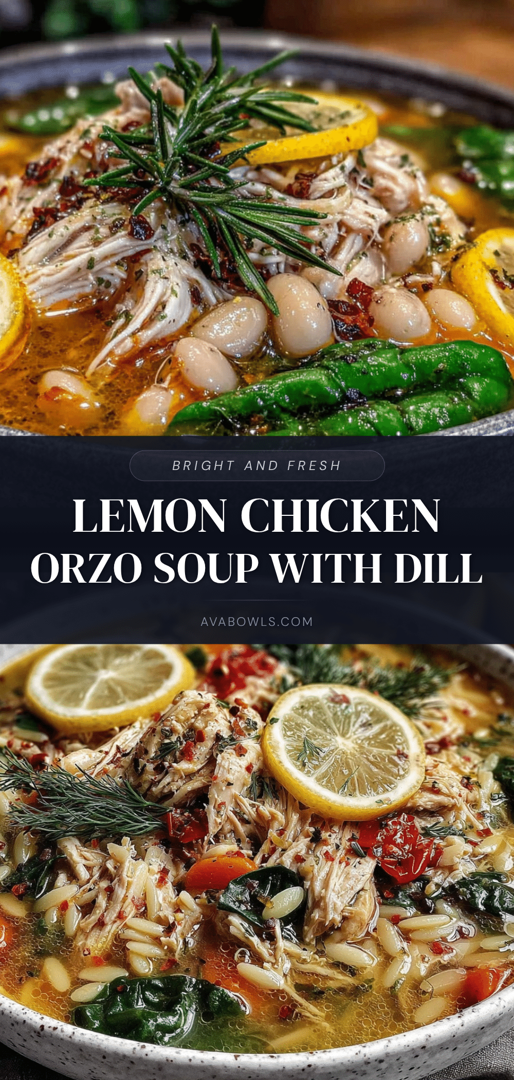 fresh lemon chicken orzo soup recipe