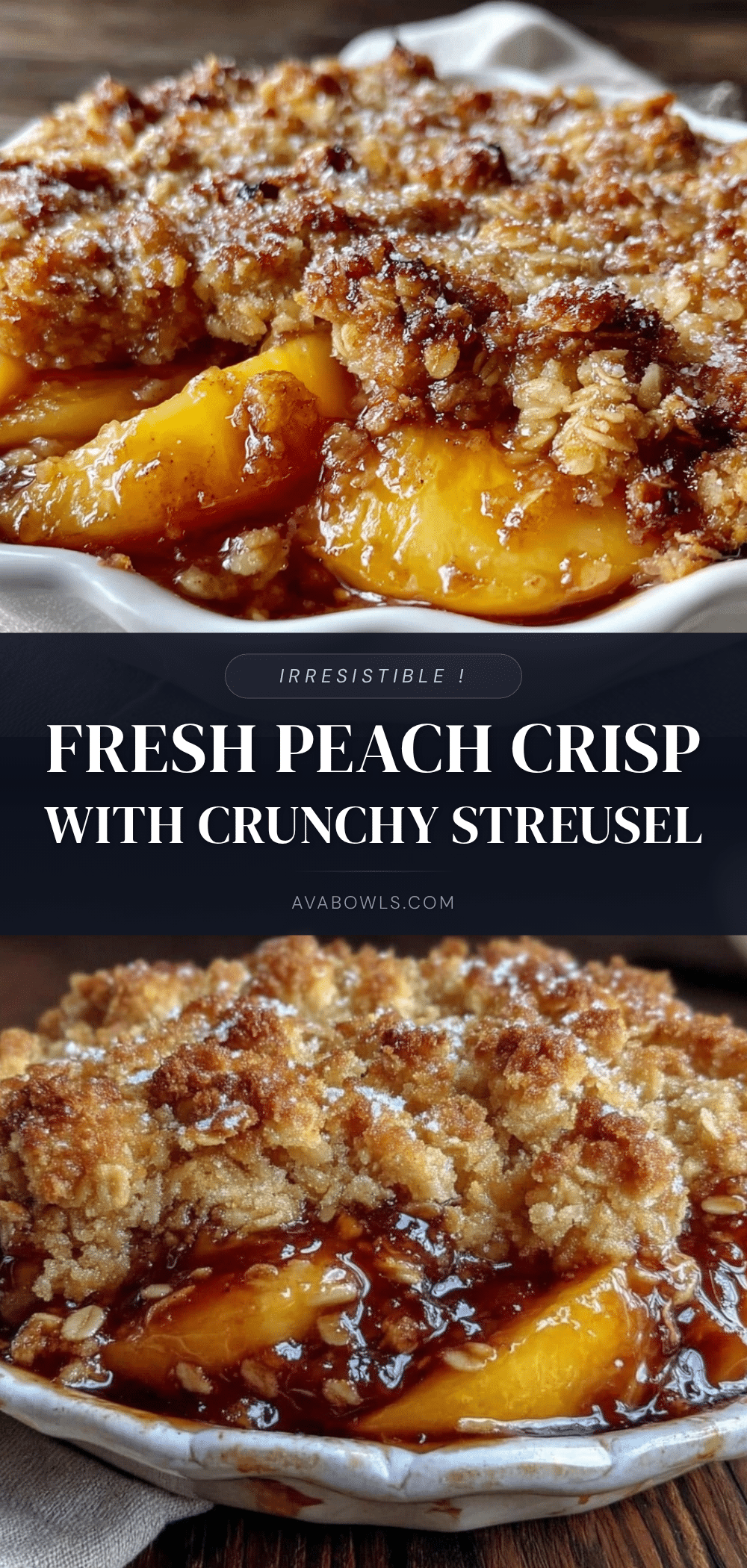 fresh peach crisp recipe