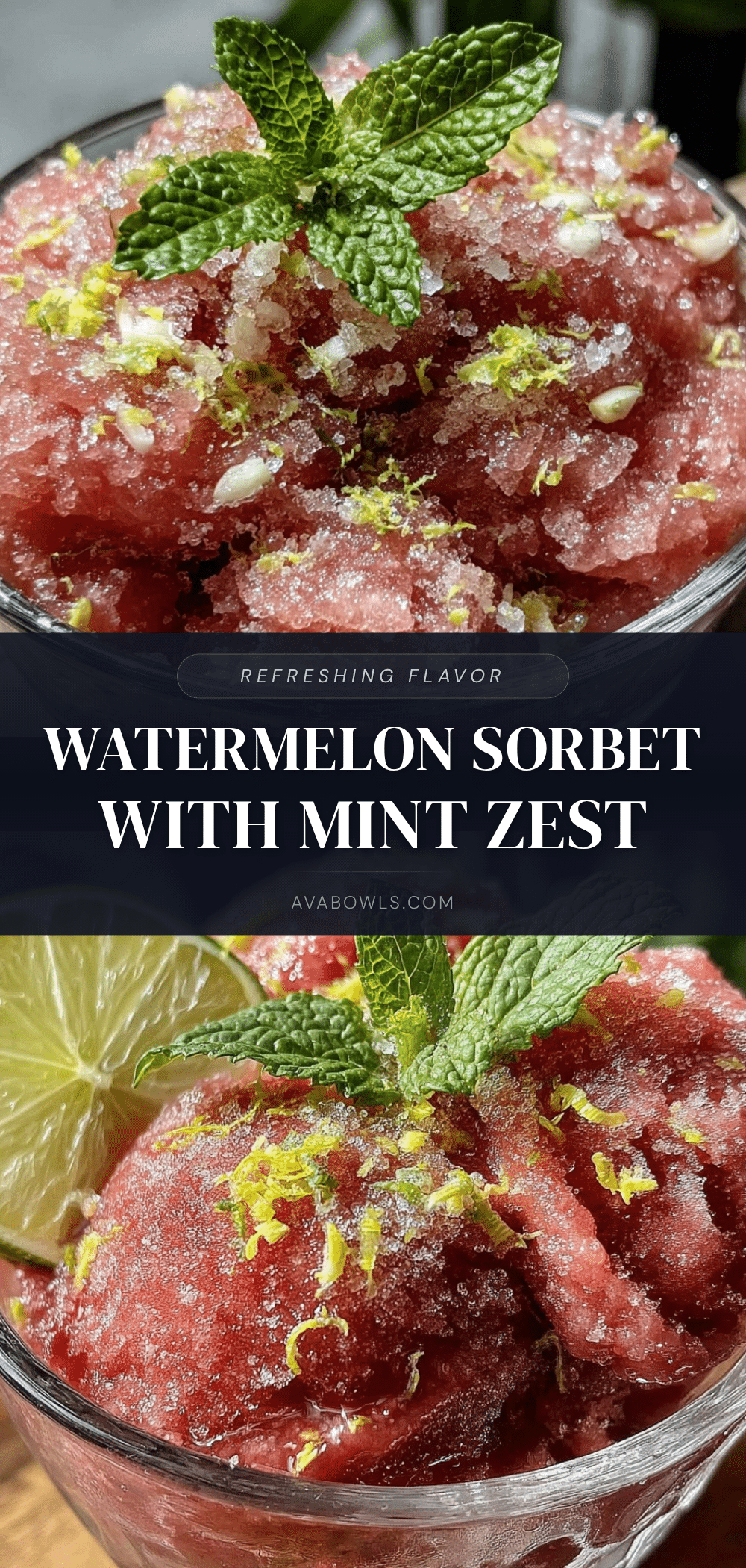 fresh watermelon sorbet recipe