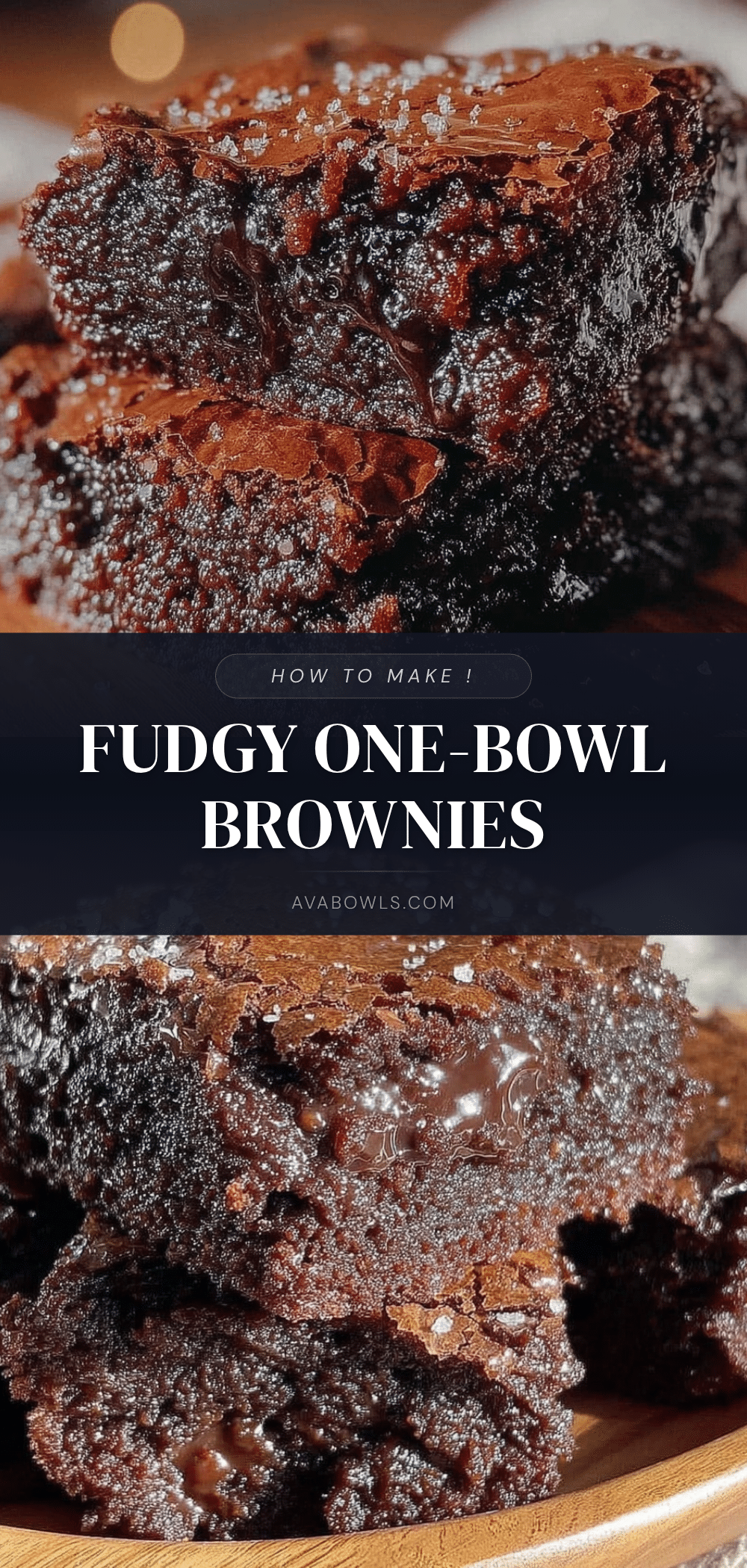 fudgy one-bowl brownies recipe