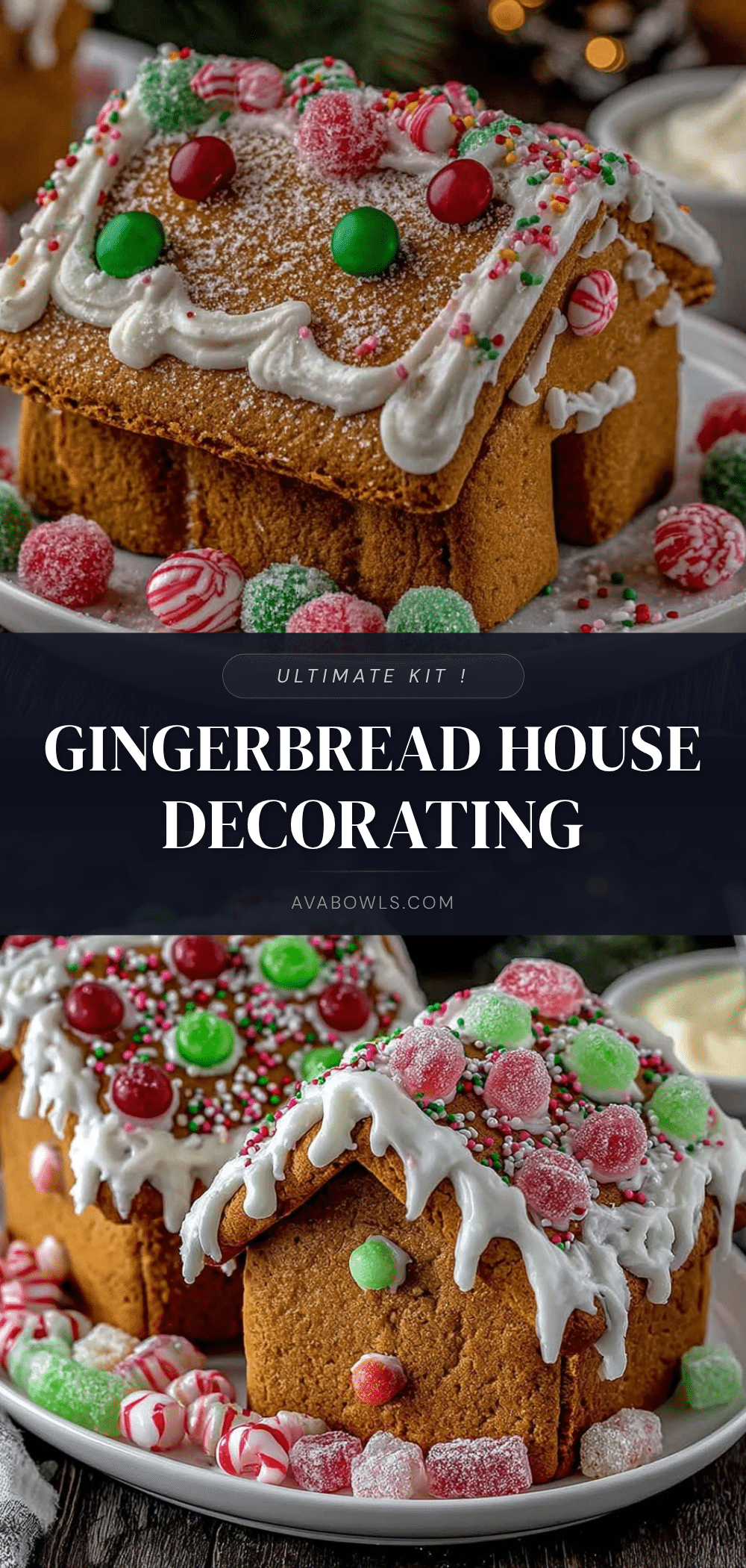 gingerbread house cookie decorating kit recipe
