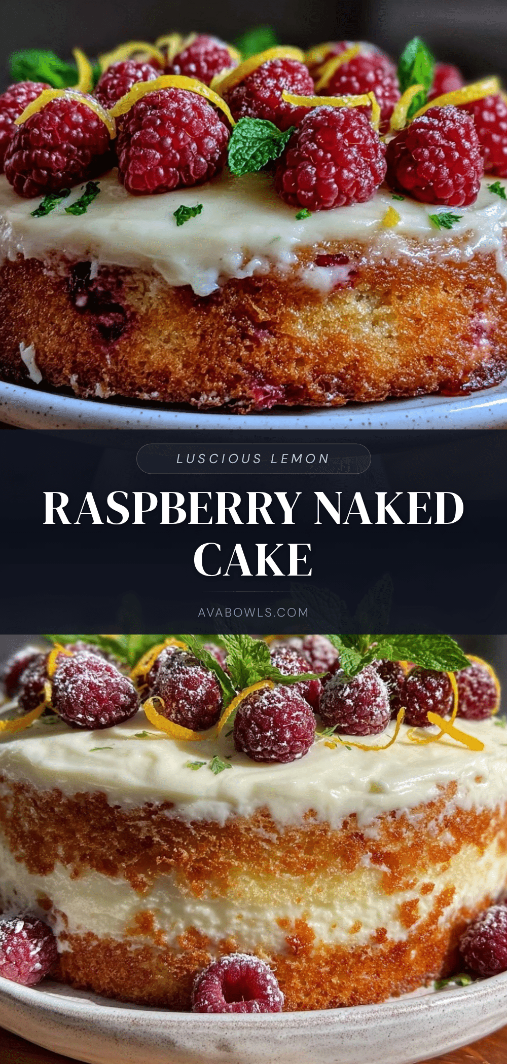 lemon raspberry naked cake recipe