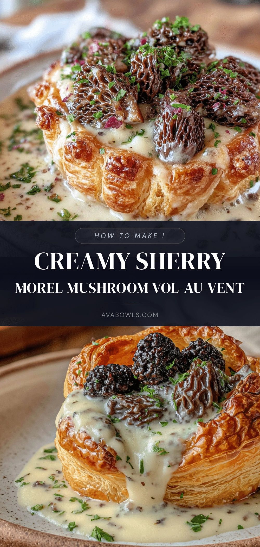 morel mushroom vol-au-vent recipe