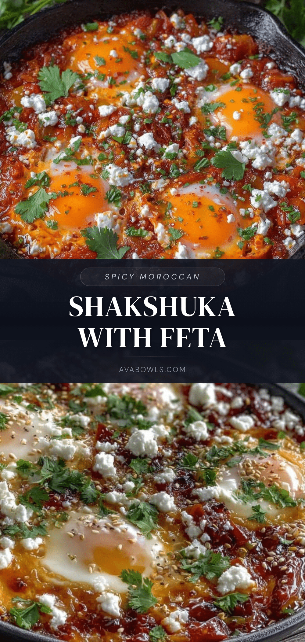 Moroccan shakshuka skillet recipe