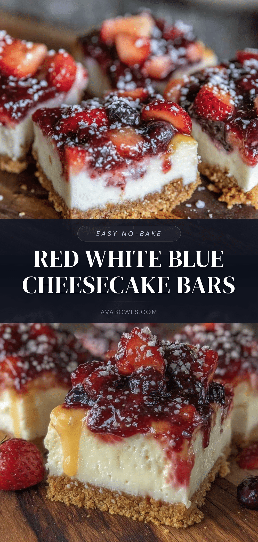 no bake cheesecake bars recipe